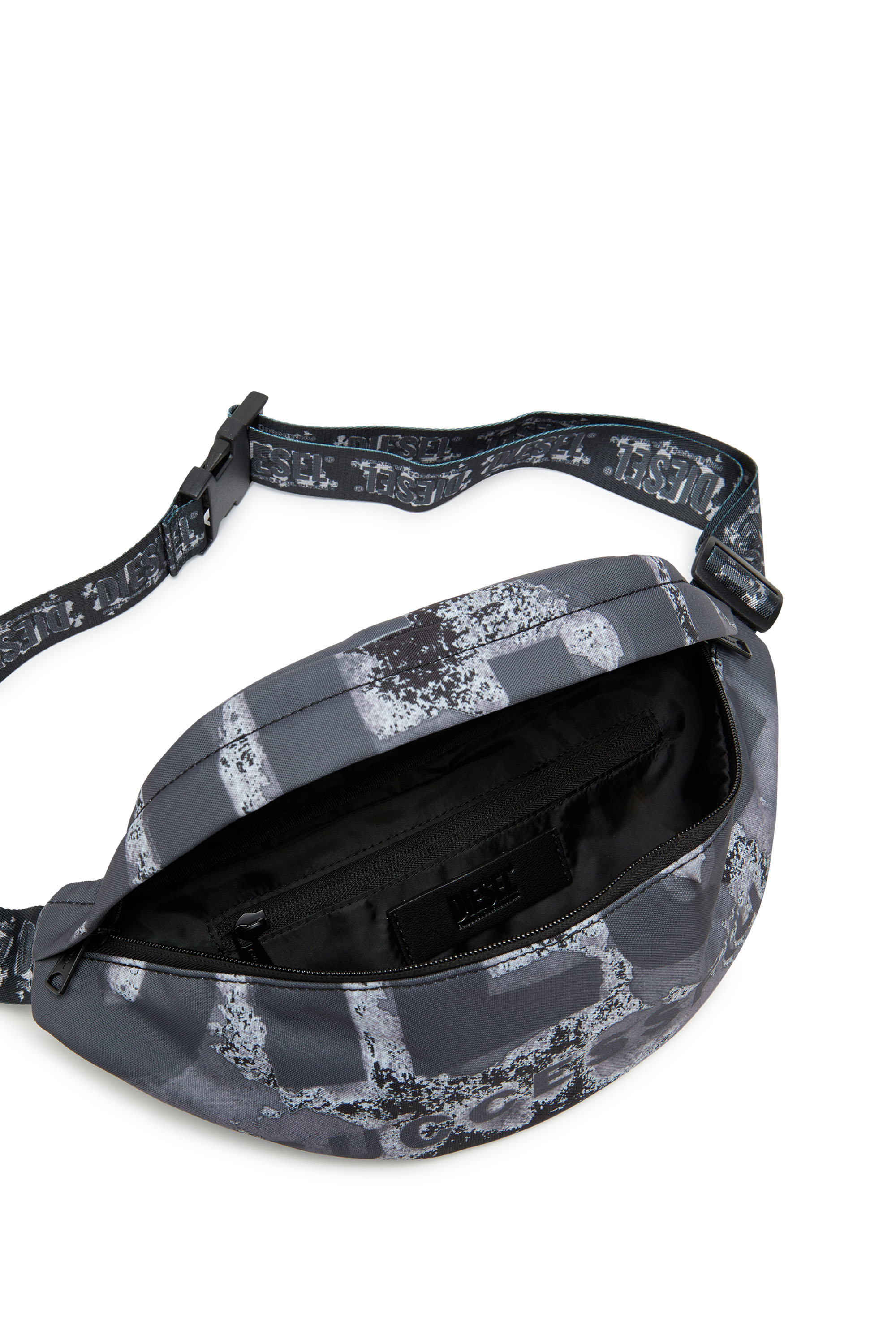 Men's Rave-Belt bag with bleeding logo print | Multicolor | Diesel