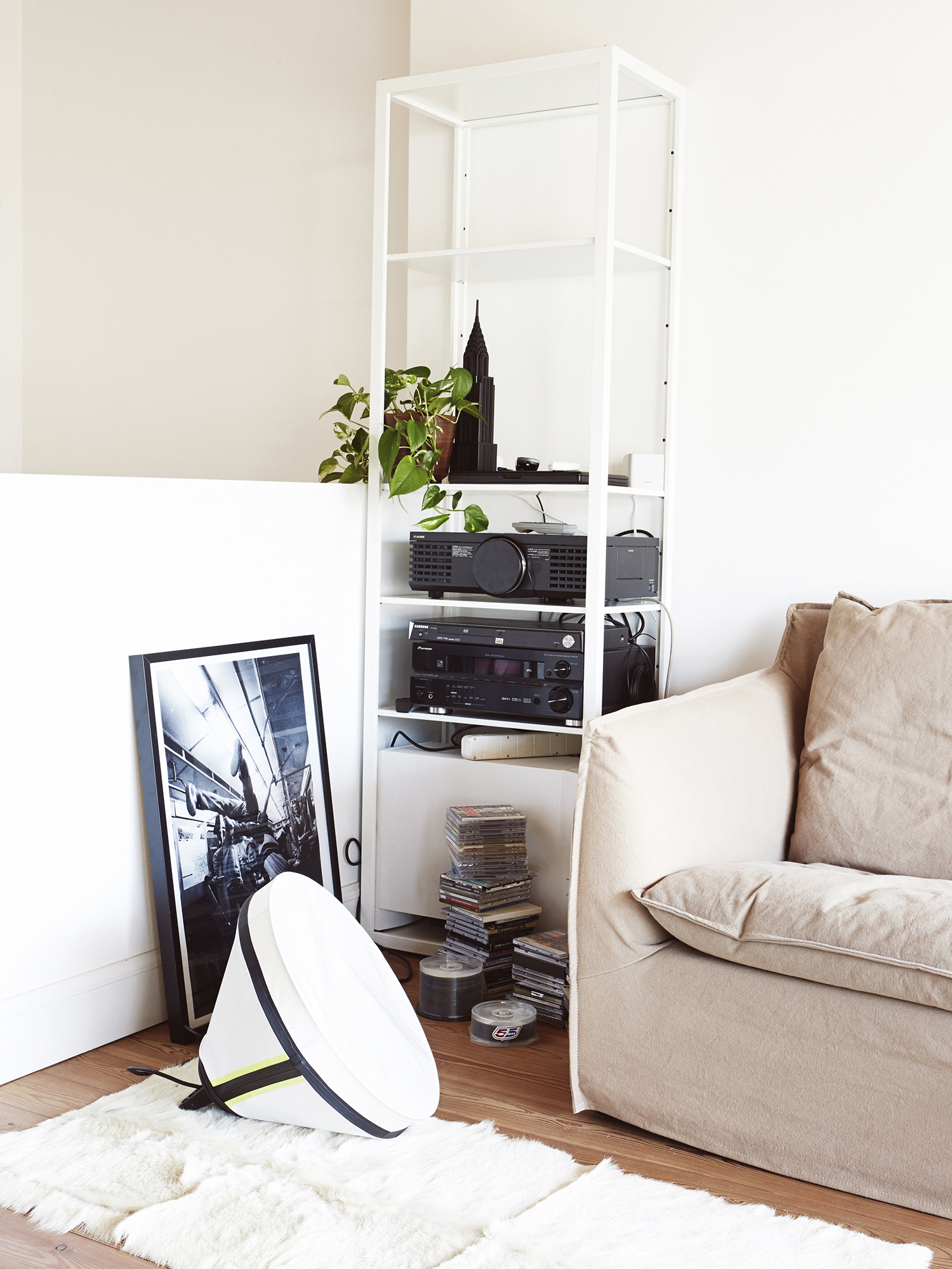 Diesel - DRUMBOX TAVOLO/TERRA, Unisex's Floor lighting with photo sets-inspiration in White - 1