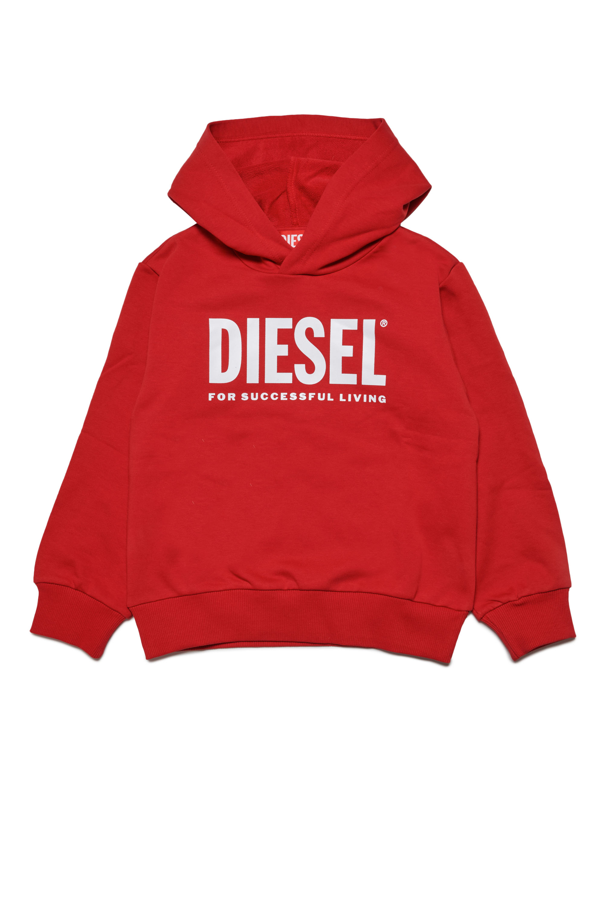 【DIESEL】FOR SUCCESSFUL LIVING ロゴ フーディ Girl's Hoodie with logo print | Red | Diesel US