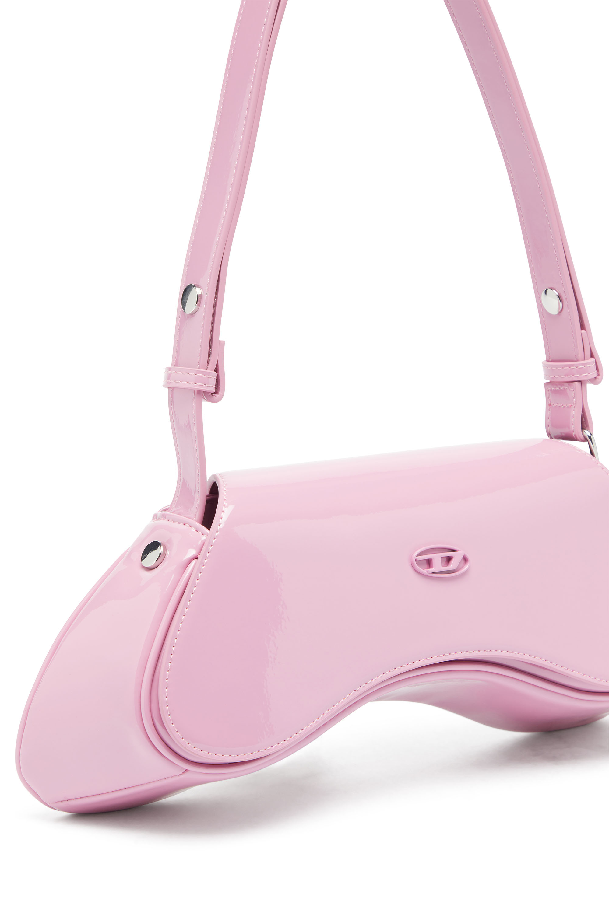 Diesel - PLAY CROSSBODY, Play-Bandolera brillante Mujer in Rosa - 5