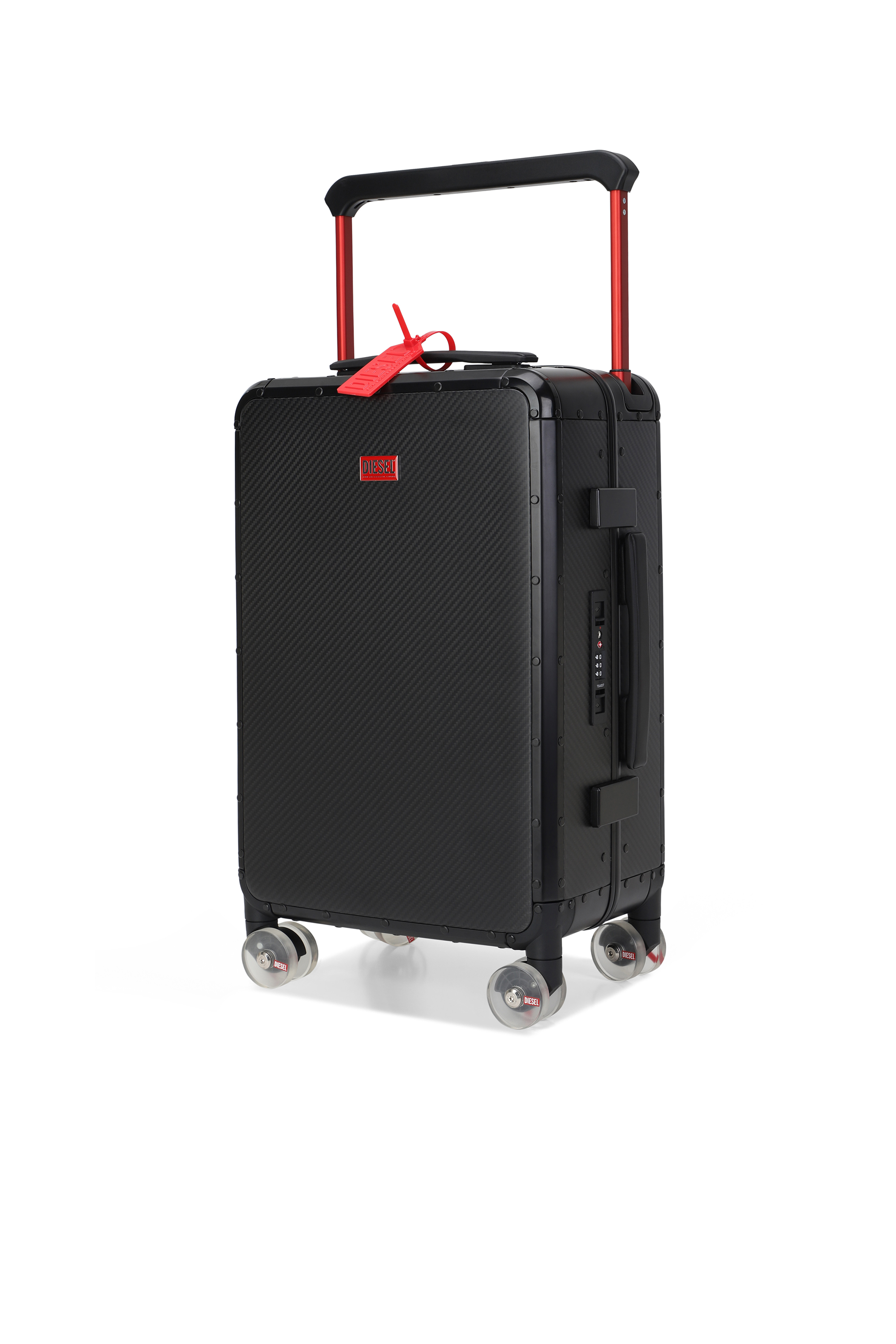 Diesel - DIESEL CARBON FIBER TROLLEY-BLACK- DSL00, Valise en fibre de carbone taille S Mixte in Noir - 5