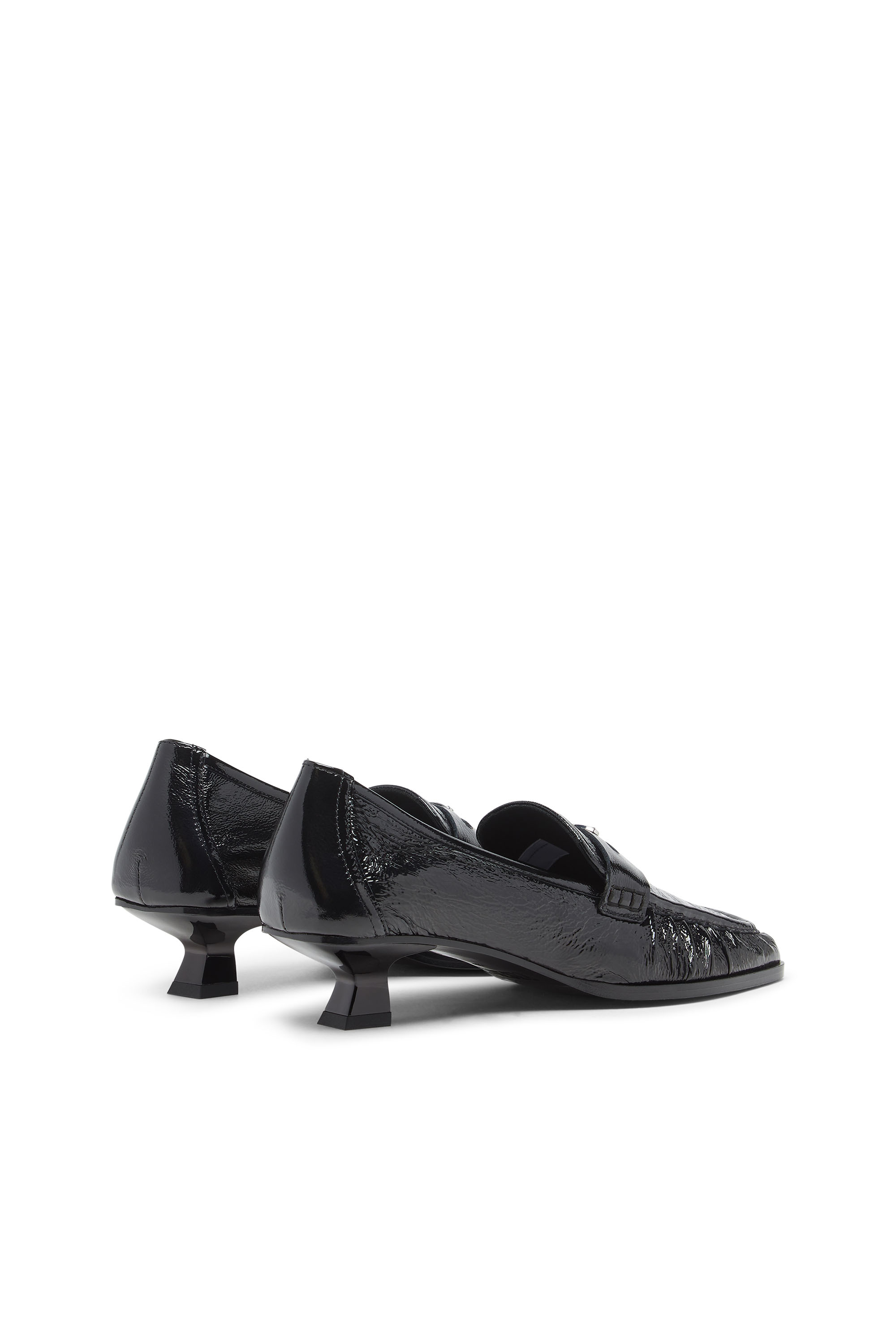 Diesel - D-AMBER MOC 30, Woman's D-Amber-Penny loafers in naplak leather in Black - 3