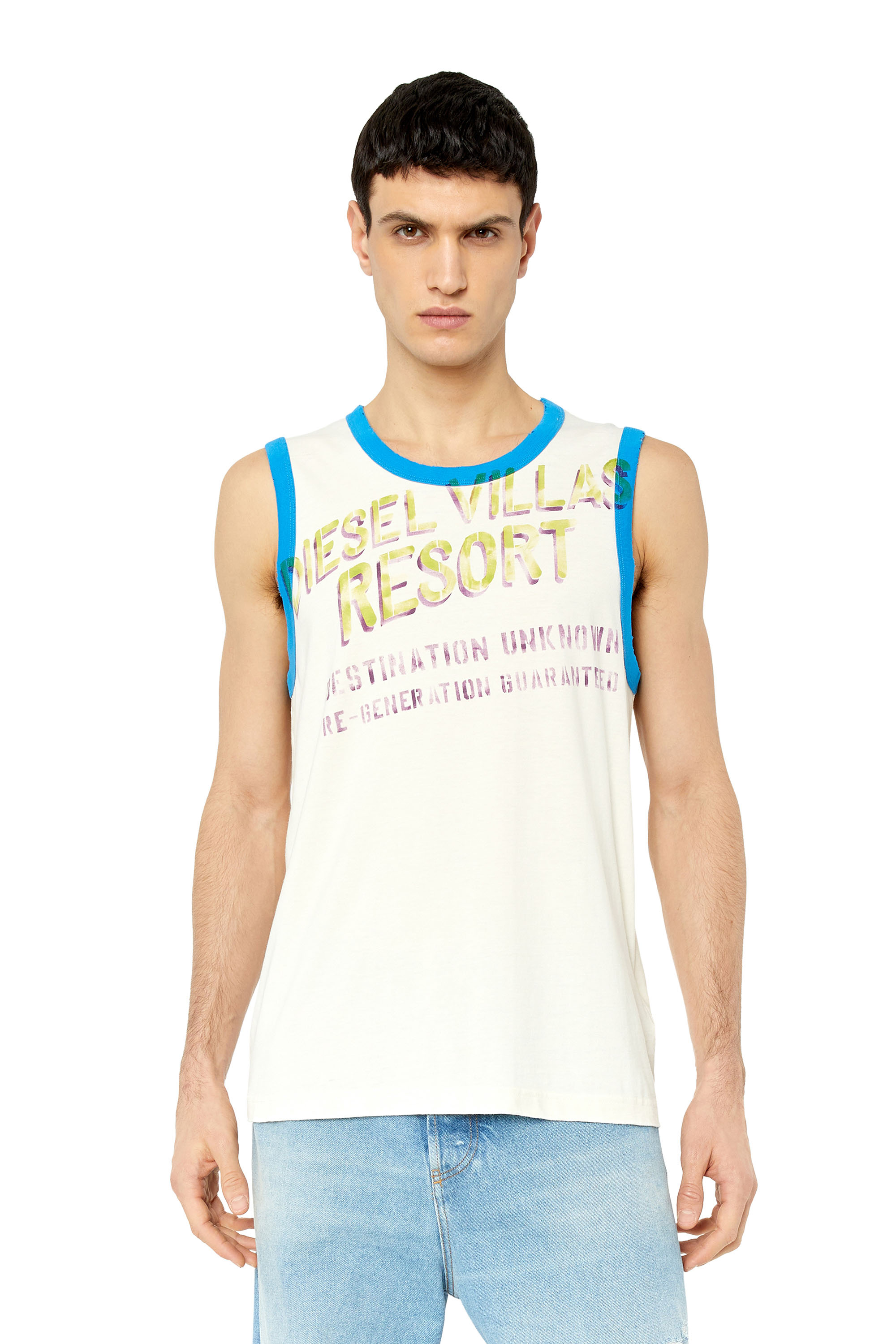 T-HOPPY Man: Tank top with hand-stencilled print | Diesel
