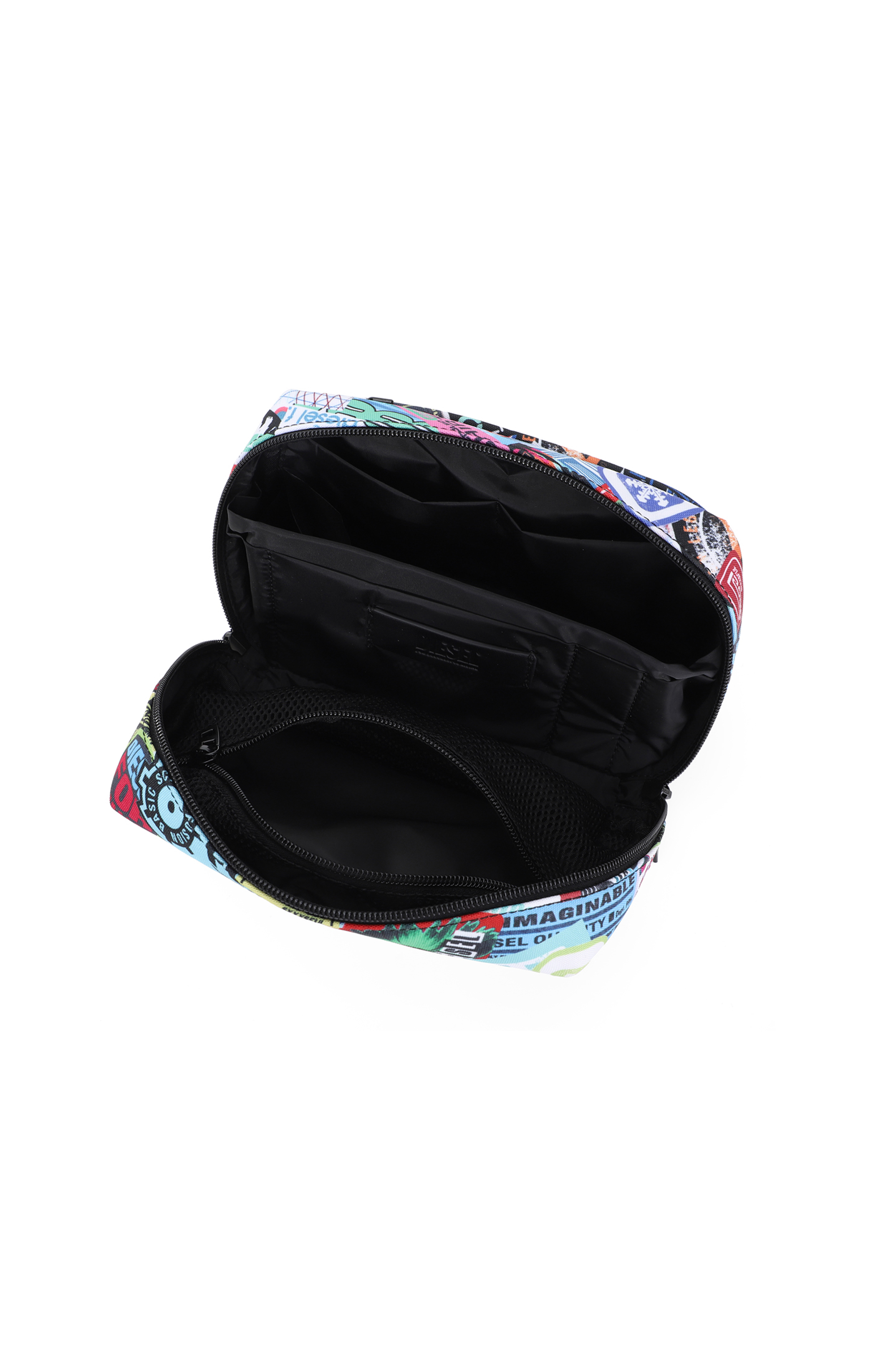 Diesel - DIESEL PC PRINTED BEAUTY CASE-STICKERS-, Neceser con pegatinas Unisex in Multicolor - 3