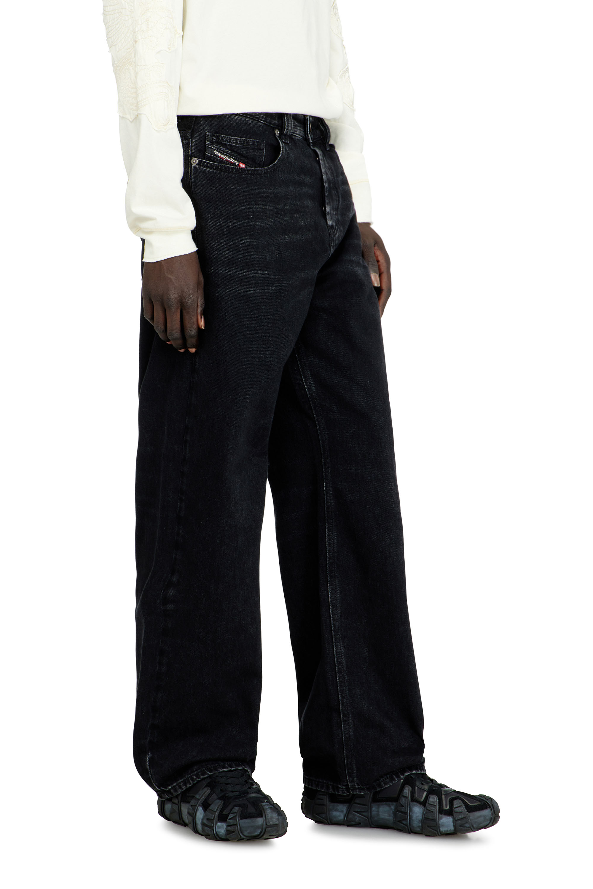 Men's Relaxed Jeans | Low Waist 2001 D-MacroBlack/Dark grey