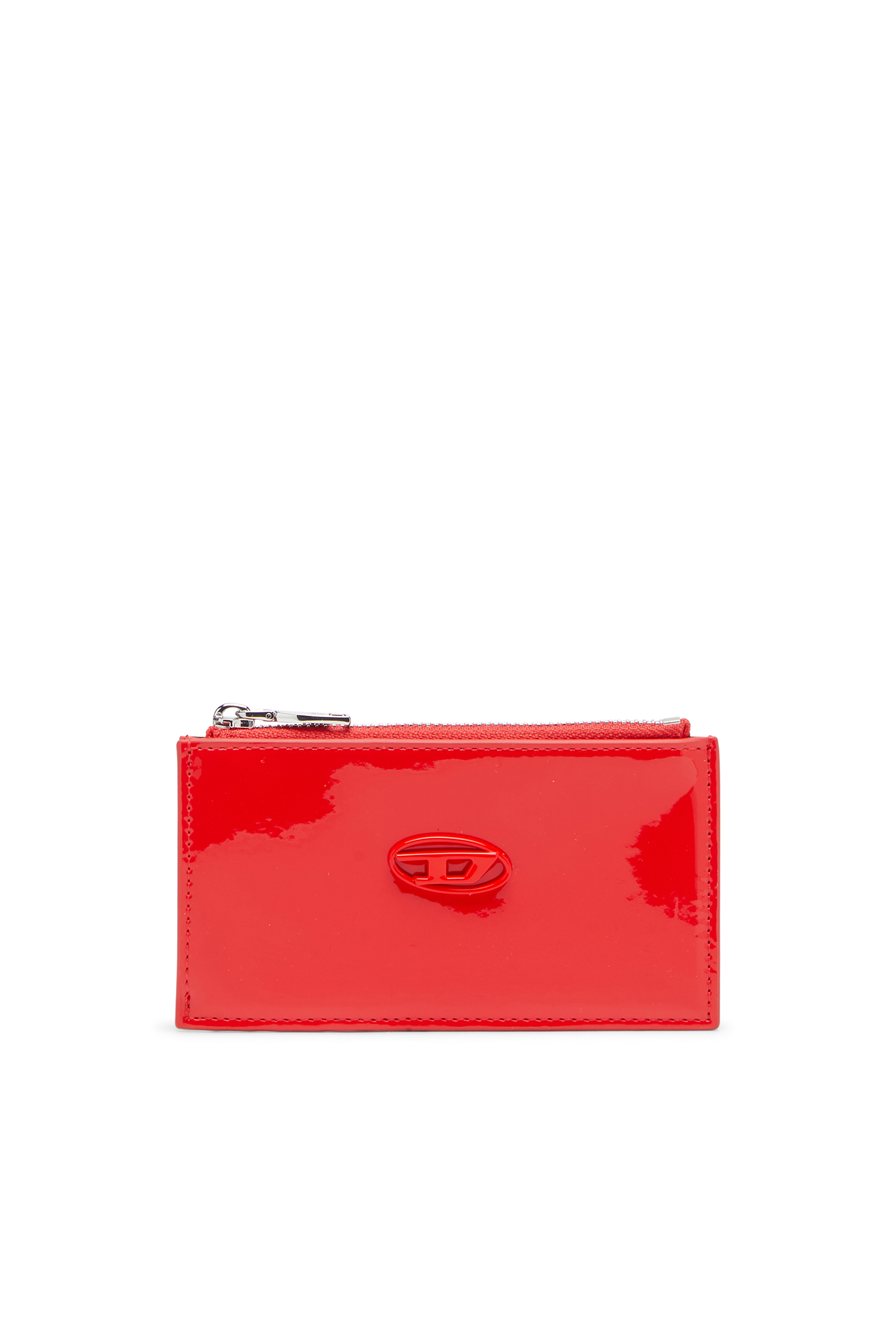 Diesel - PLAY CARD HOLDER III, Female's Card holder with glossy finish in Red - 1