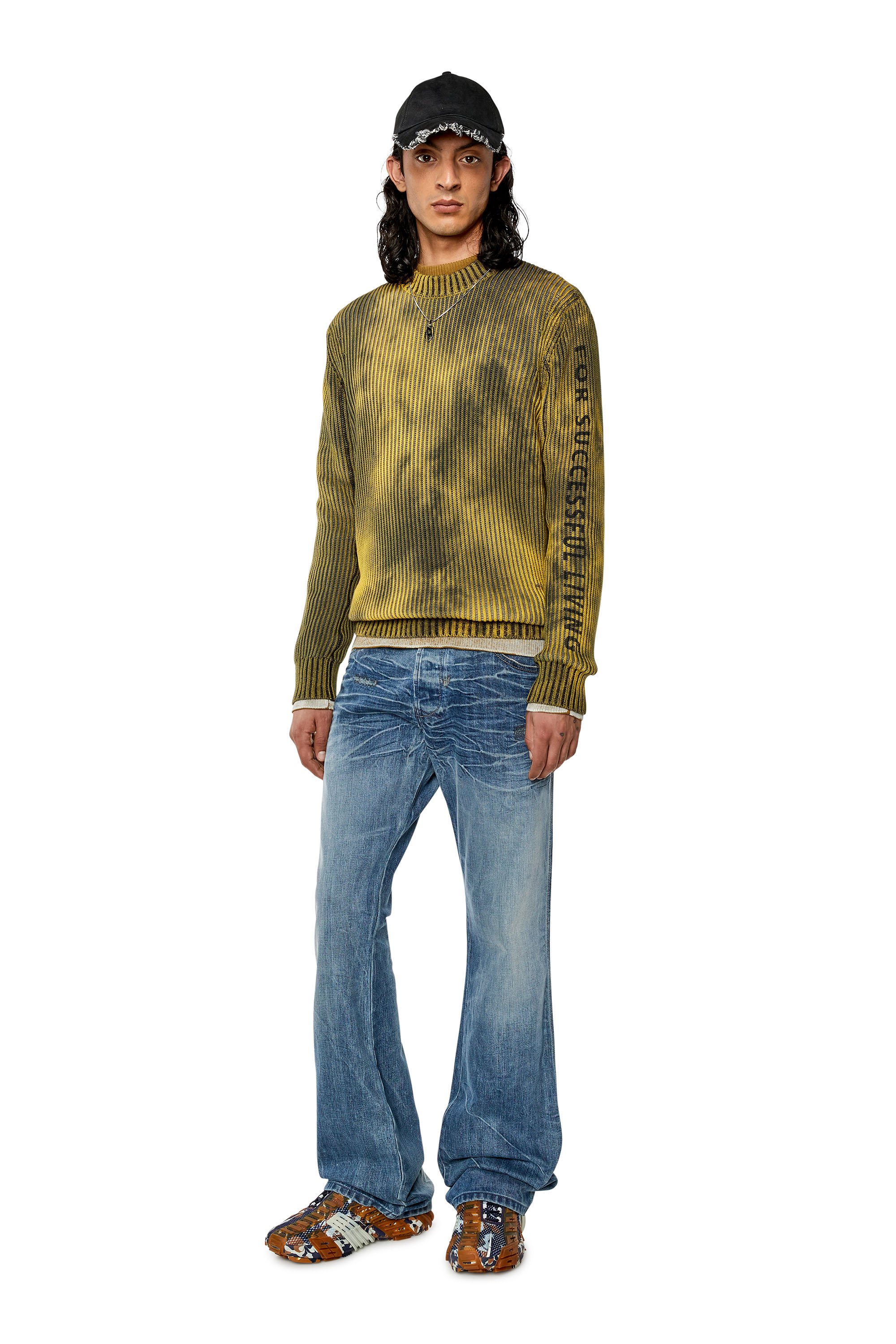 Diesel - Bootcut Jeans D-Backler 09I01, Man's Bootcut Jeans - D-Backler in Medium blue - 4