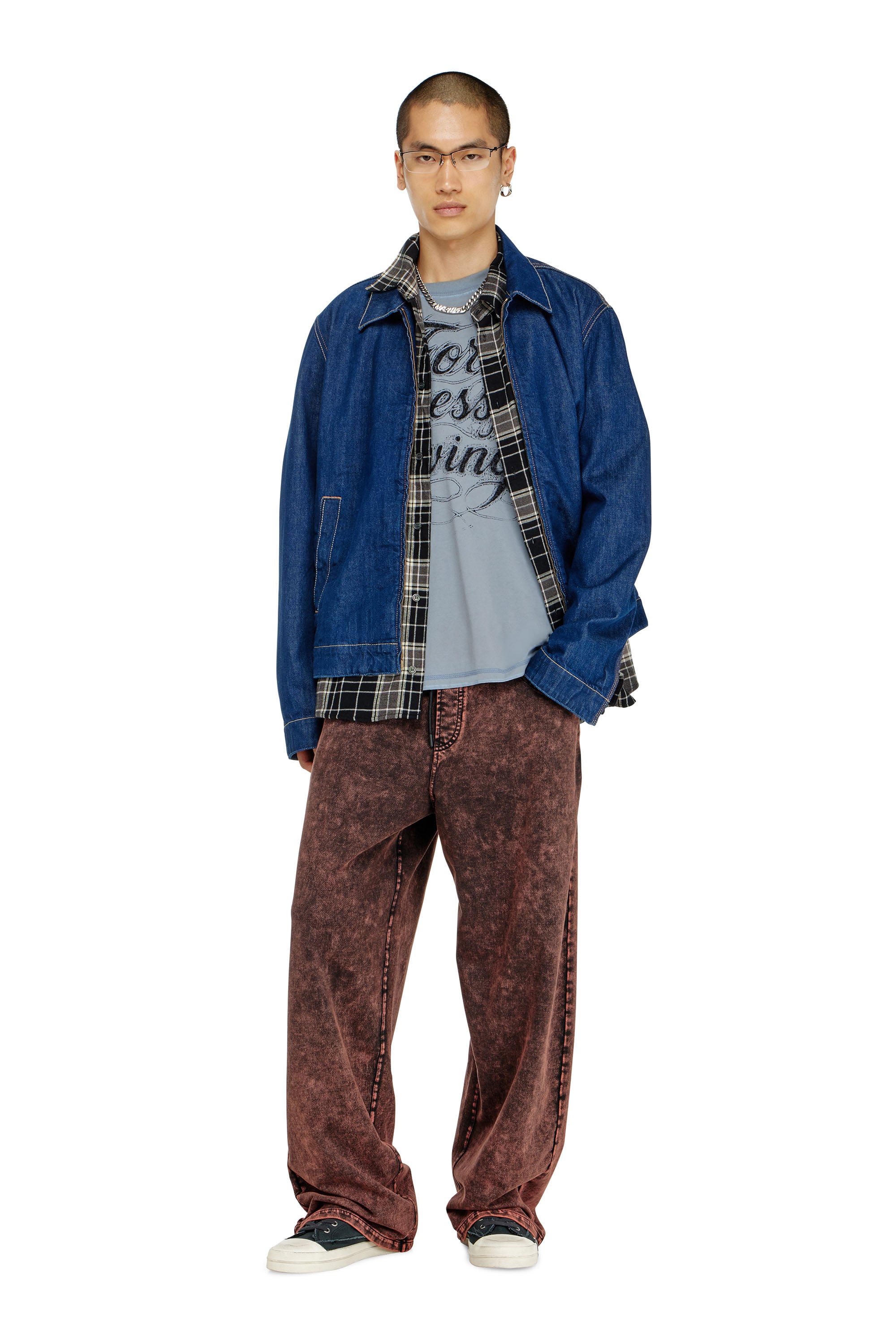 Diesel - T-BOXT-AA8, T-shirt avec imprim&eacute; For Successful Living Homme in Gris - 2