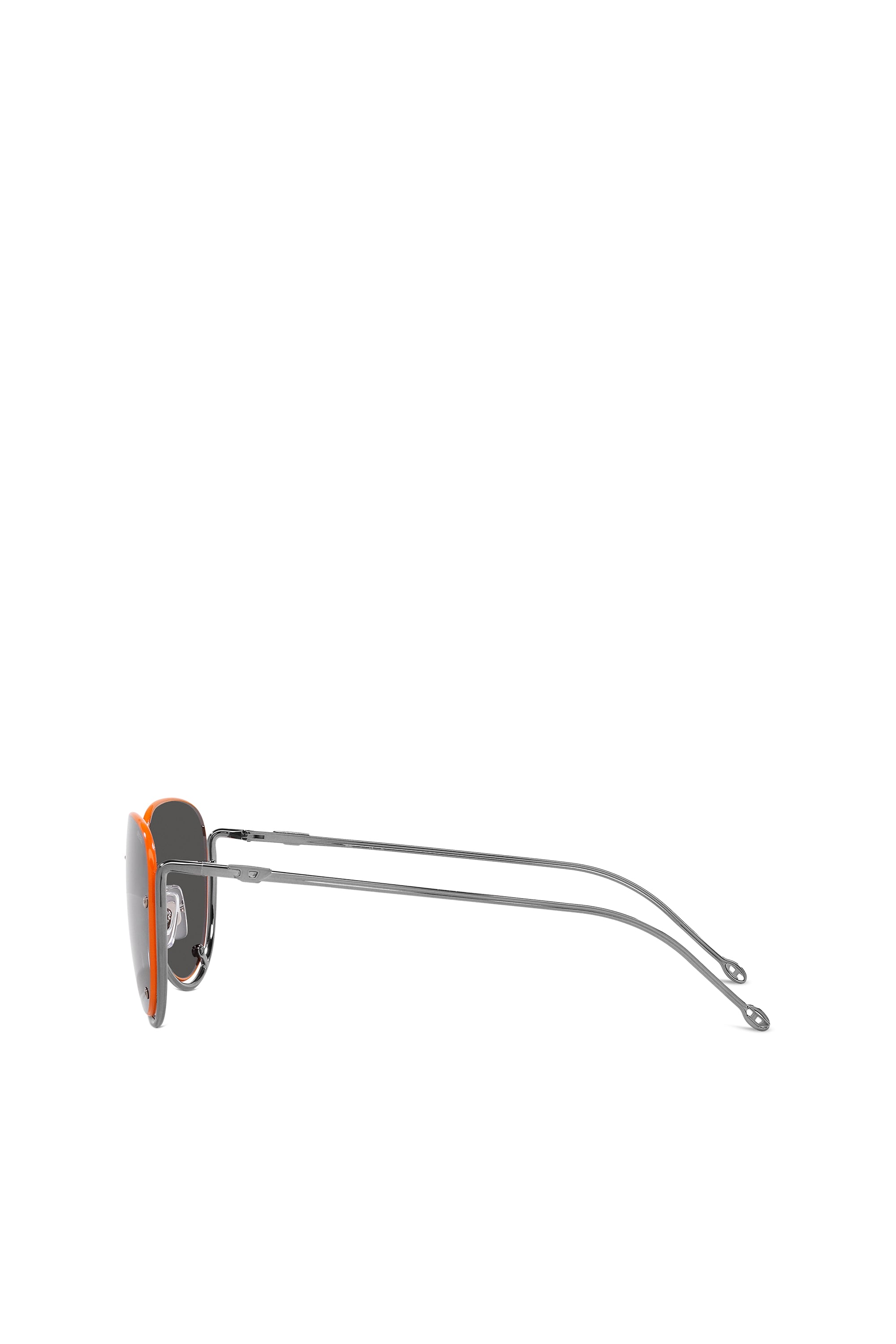 Diesel - 0DL1003, Unisex's Pilot model sunglasses in Black/Orange - 4