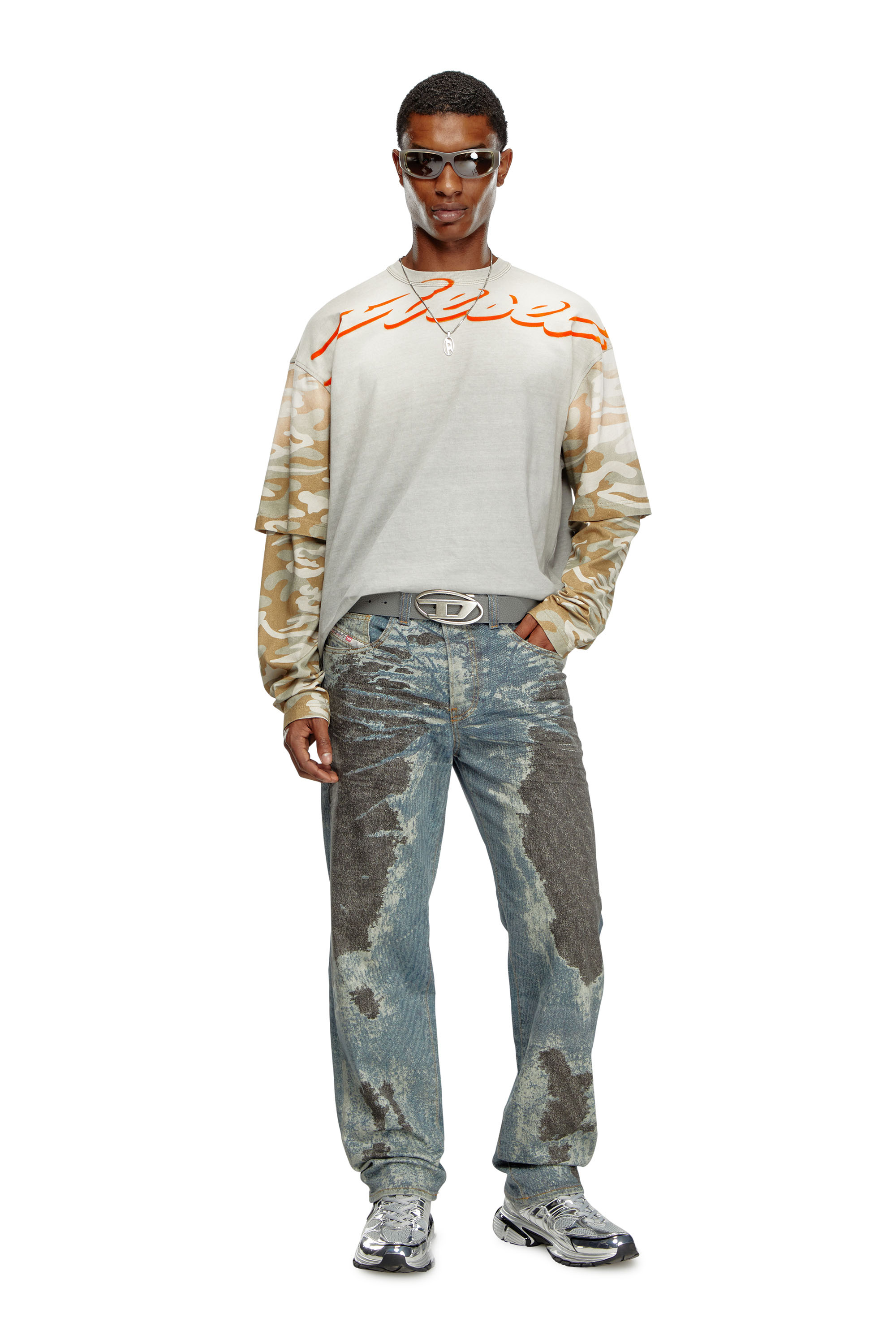 Diesel - Male's Regular Jeans 2024 D-Macs 0PGAV, Medium Blue - 2