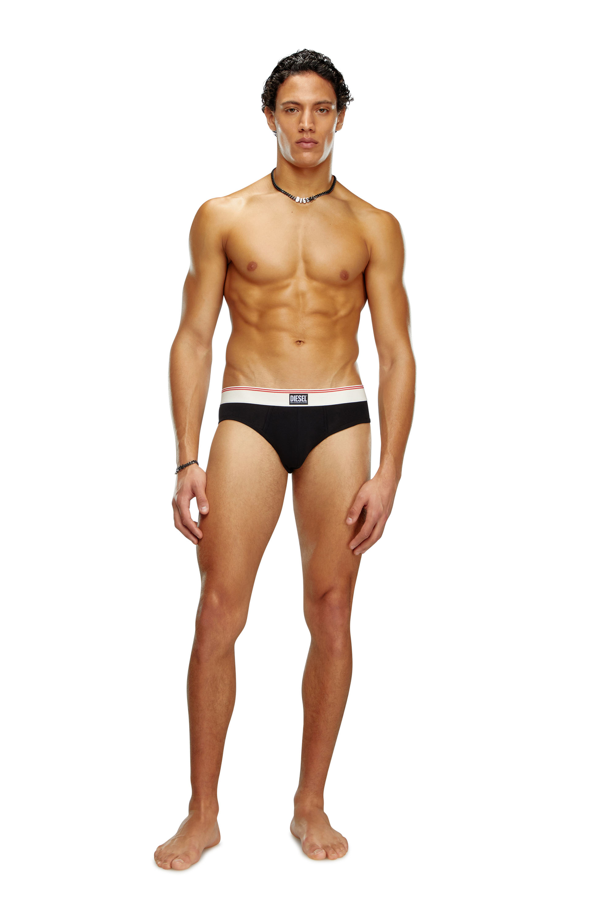Diesel - UMBR-ANDRETHREEPACK, Lot de trois slips en coton nude Homme in Polychrome - 1