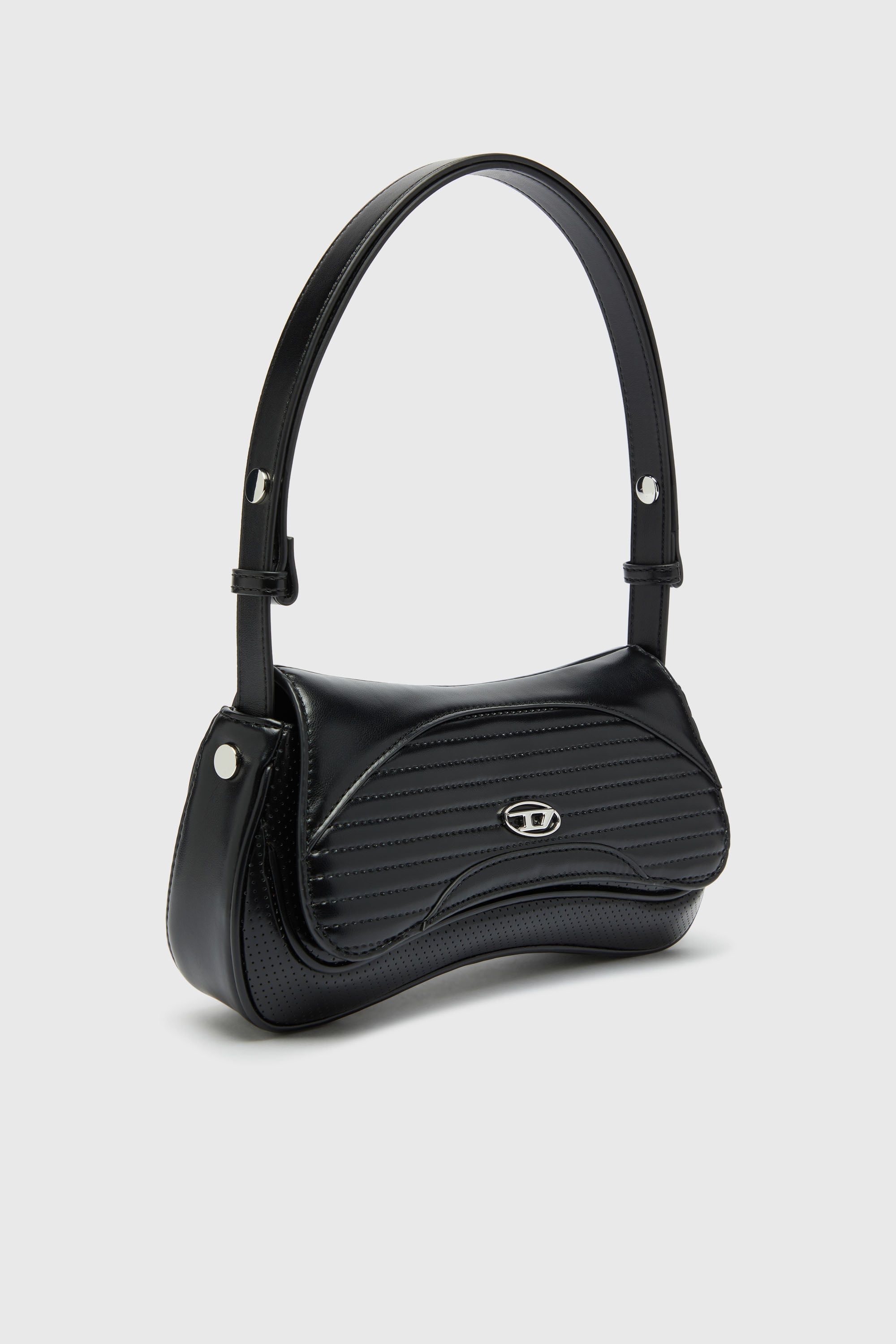 Diesel - PLAY CLUTCH, Play - Pochette en PU perfor&eacute; et matelass&eacute; Femme in Noir - 5