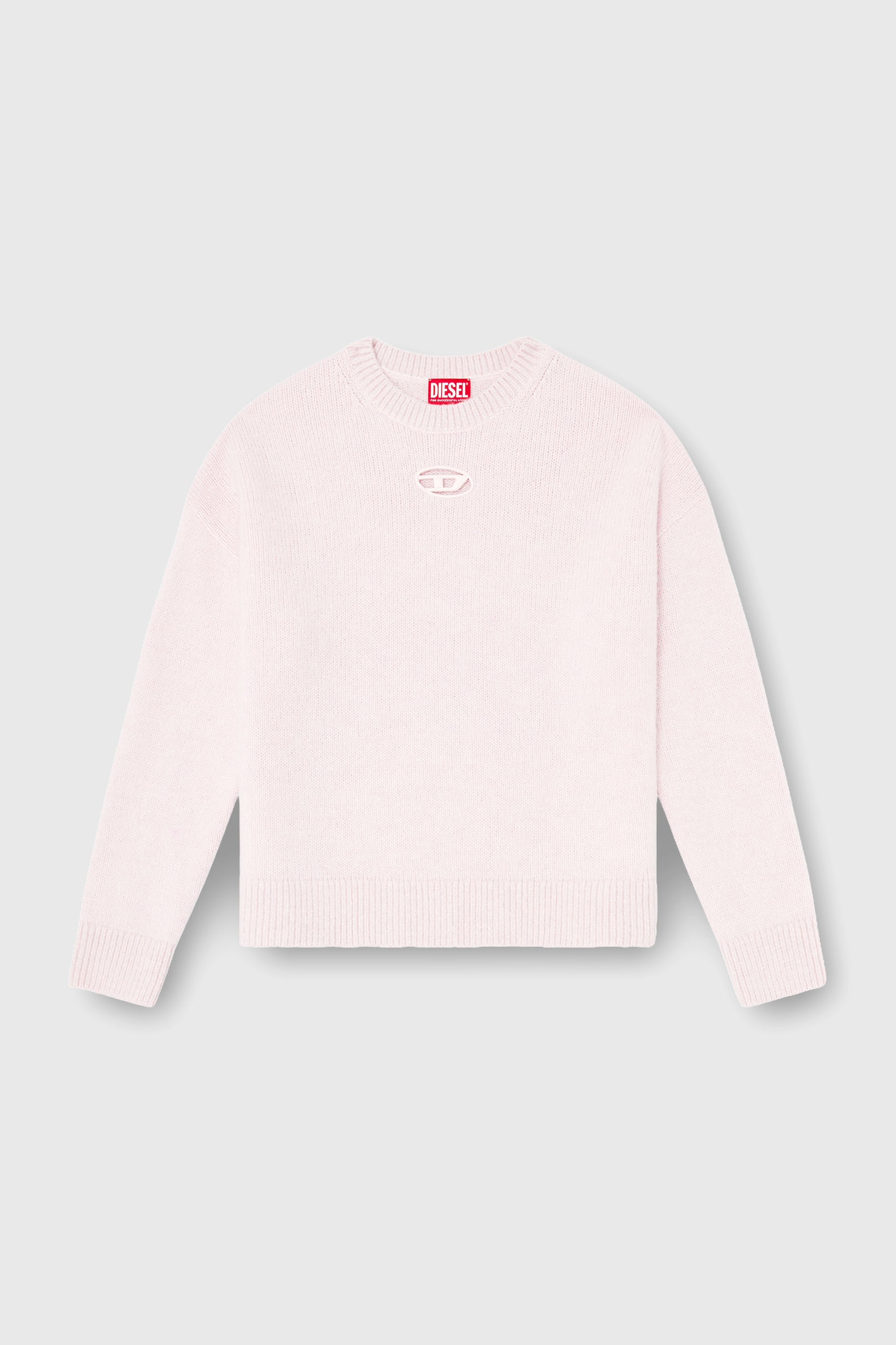 Diesel - M-AREETA, Woman's Jumper in wool and alpaca blend in Pink - 2