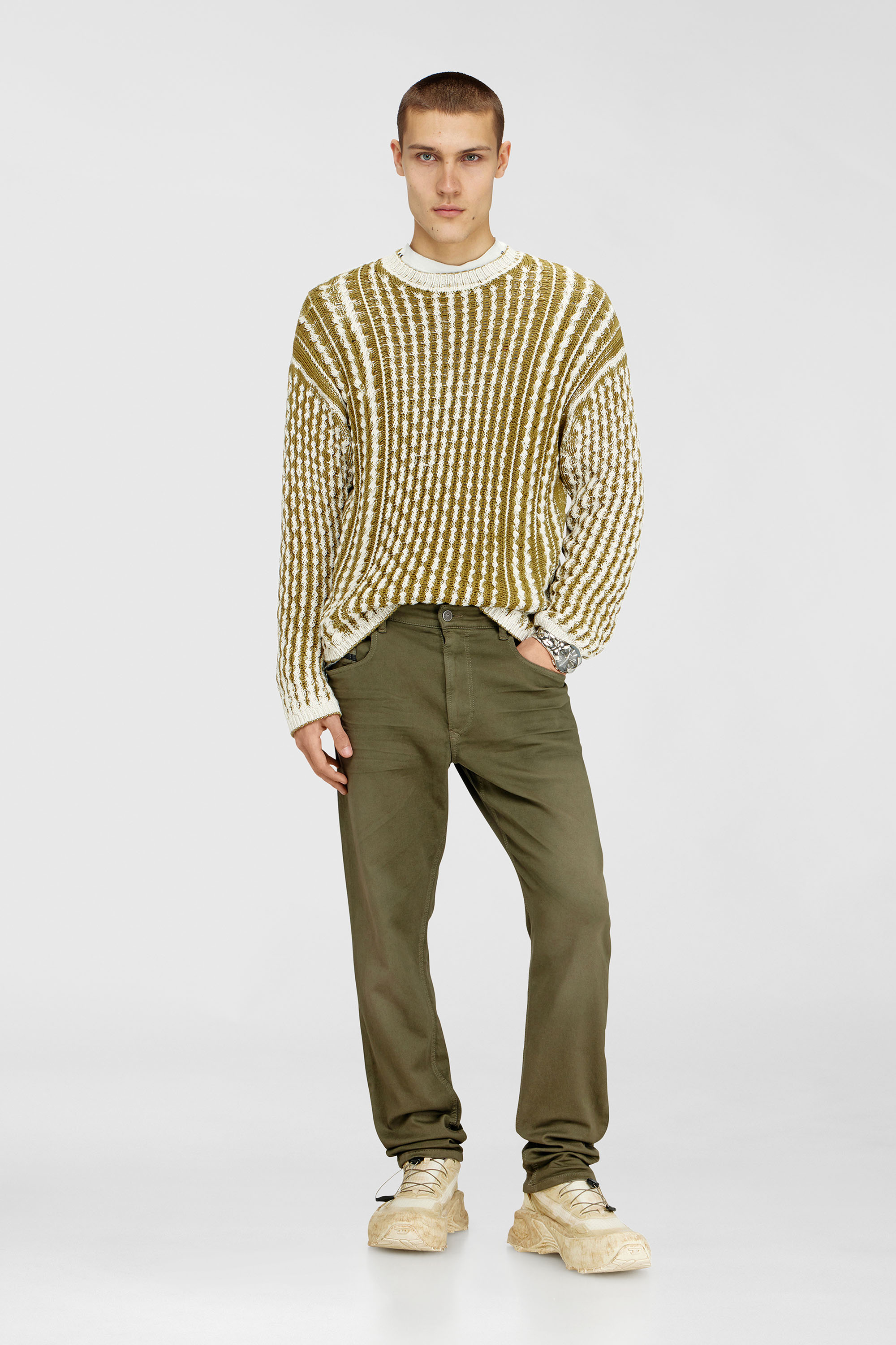 Diesel - Man's Regular 2032 D-Krooley-BW Joggjeans&reg; 0670M, Military Green - 1