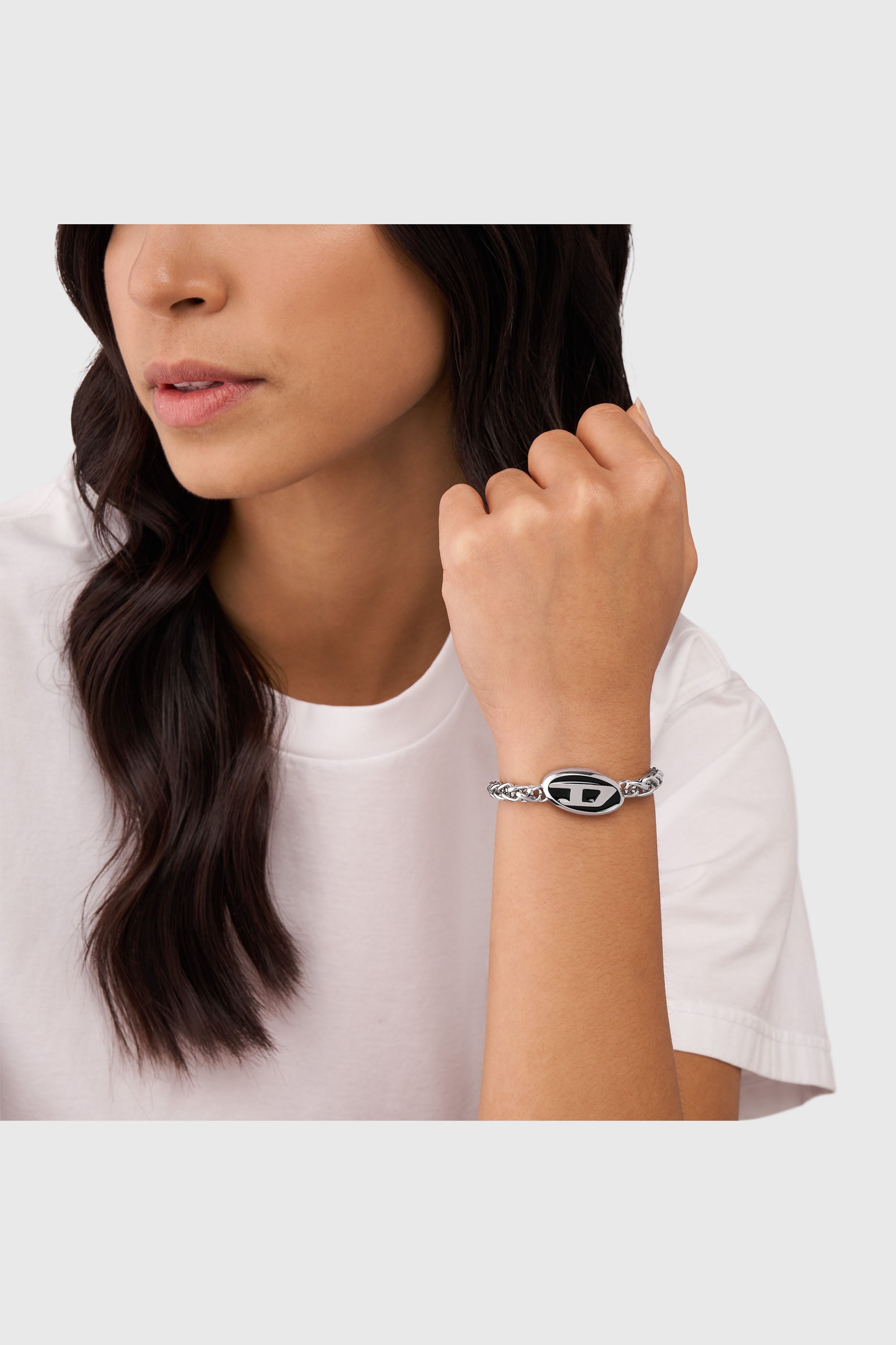 Diesel - DX1469, Bracelet cha&icirc;ne en acier inoxydable Mixte in Gris argent&eacute; - 3