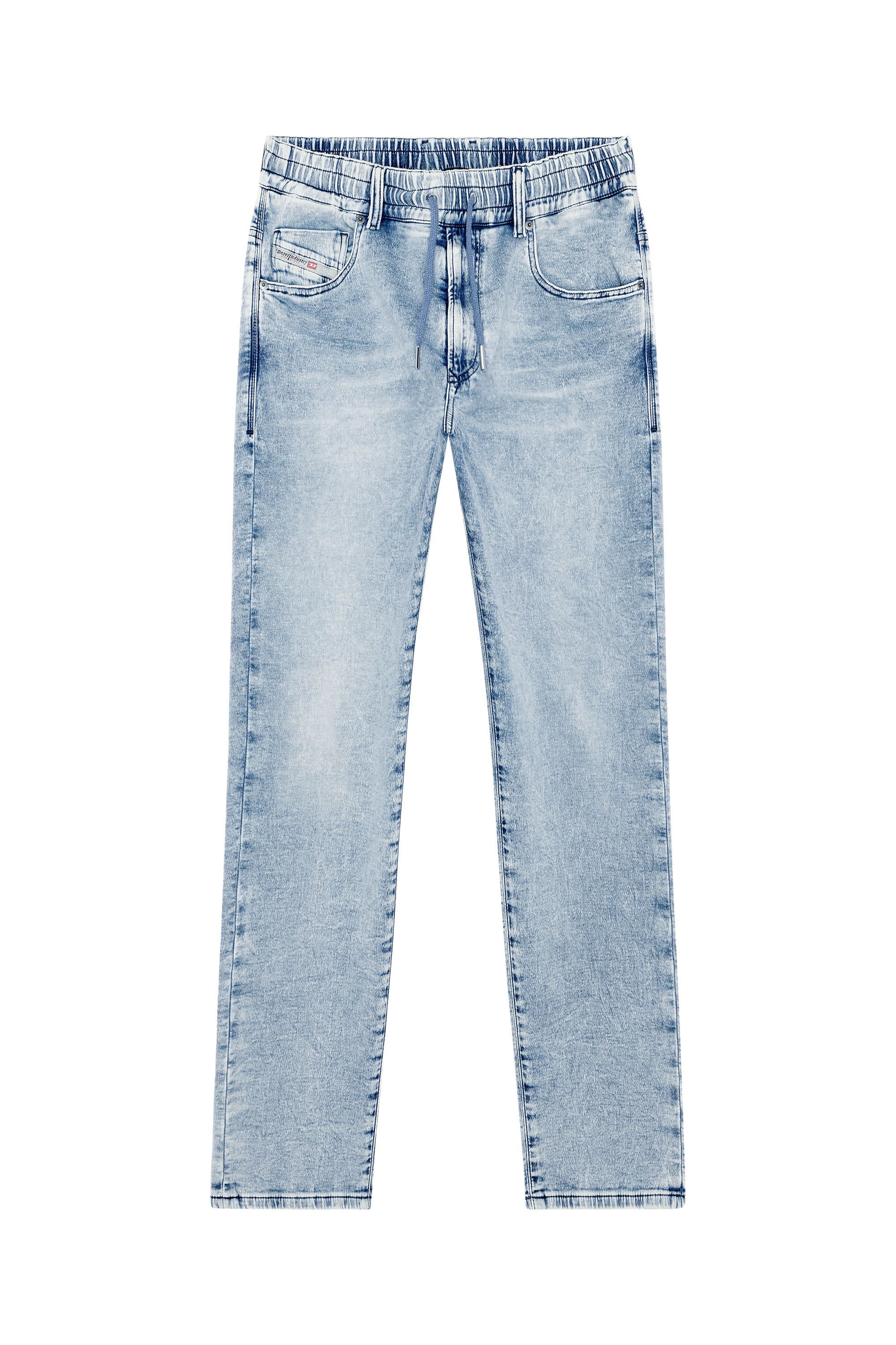 Diesel - Man's Tapered 2030 D-Krooley Joggjeans&reg; 068GG, Light Blue - 2