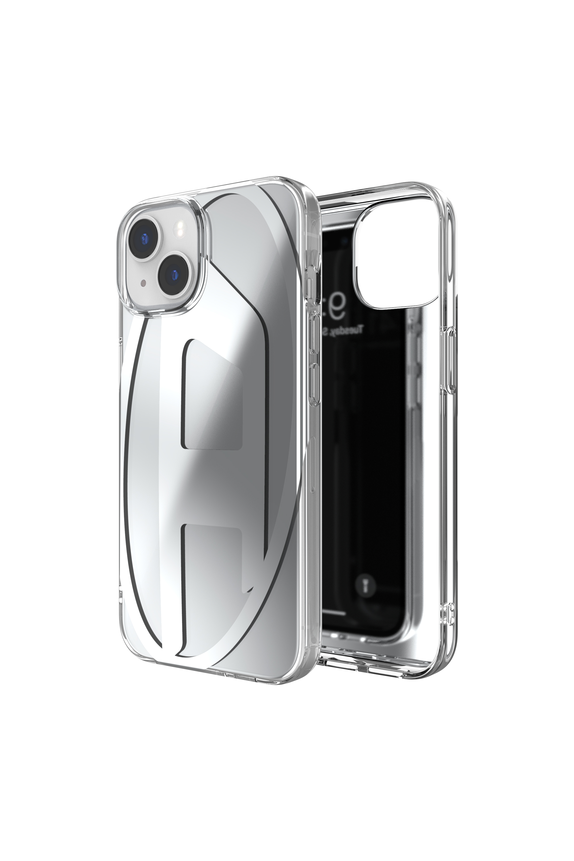 Women's Oval D case iPhone 13/iPhone 14 | Silver | Diesel {{Country}}