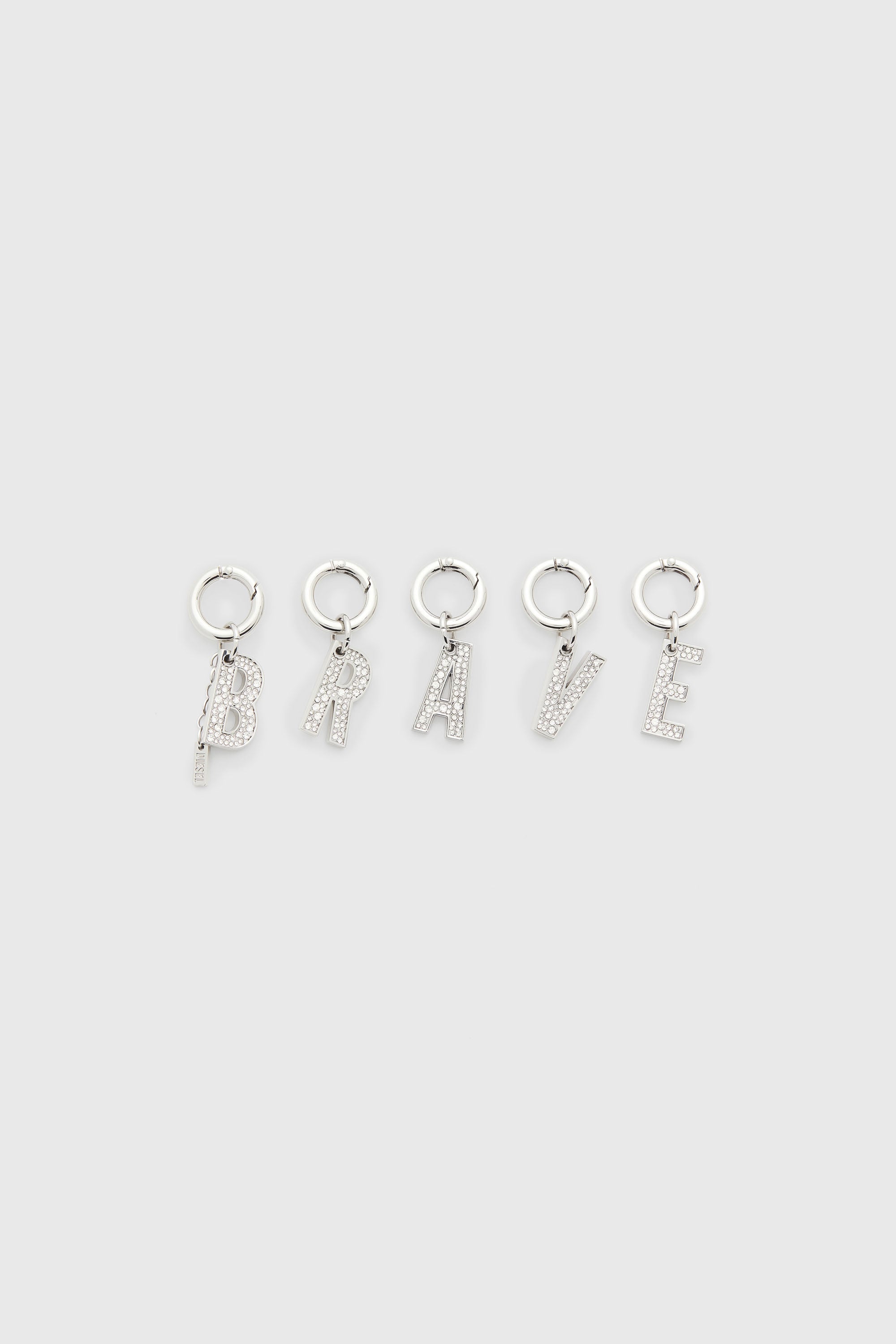 Diesel - CHARM-BRAVE, Female's Metal BRAVE charms with rhinestones in Silver - 1