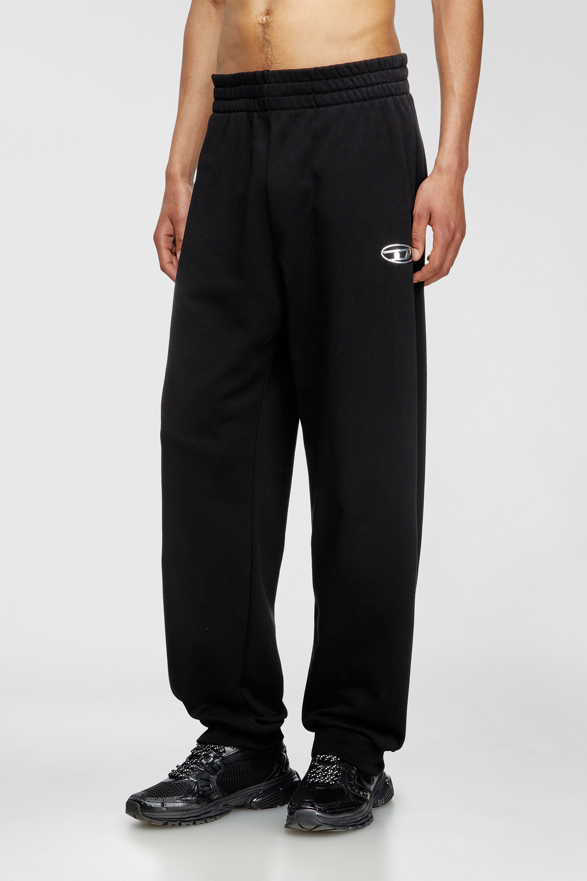 Diesel - P-MARKY-OD, Man's Pants with metal-effect Oval D logo in Black - 3