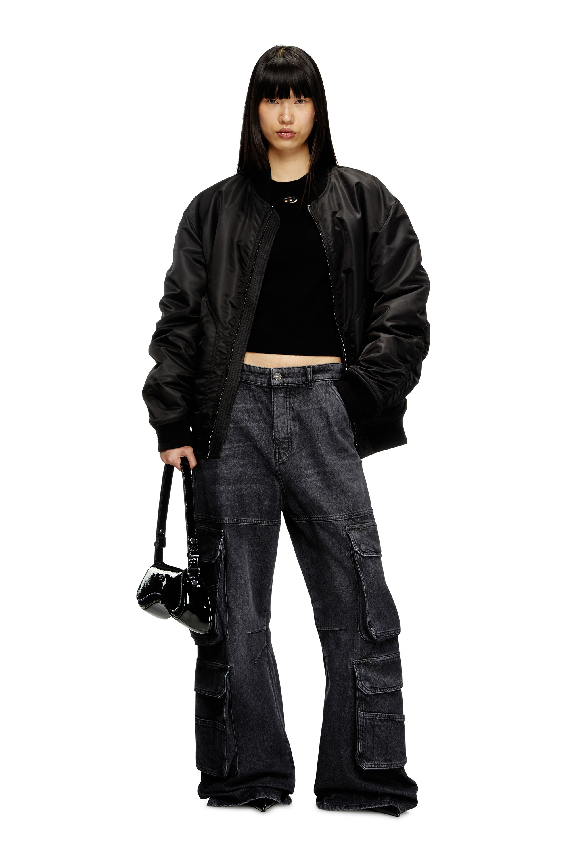 Diesel - M-AREESAX, Top en laine et cachemire Femme in Noir - 1