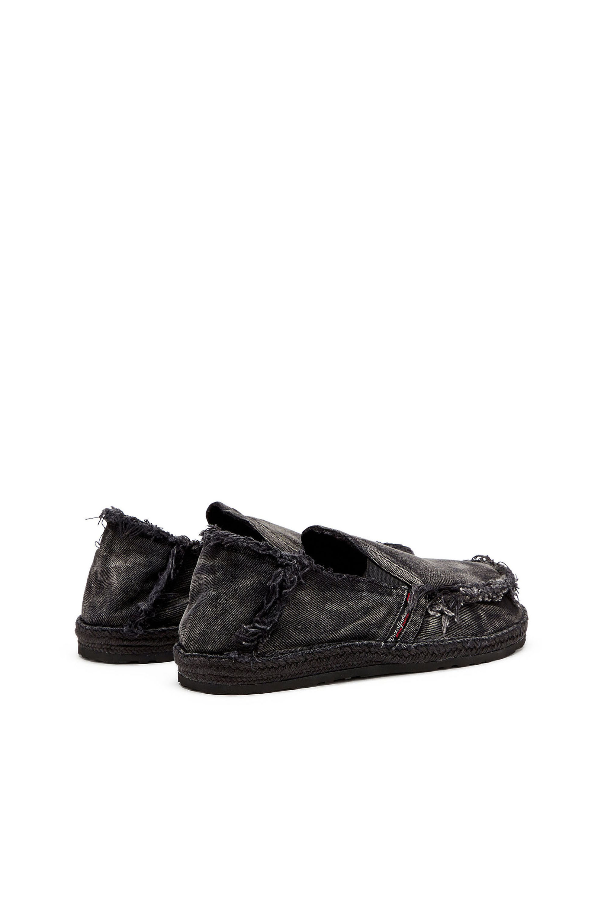 Diesel - D-LUKAS ESP, D-Lukas - Espadrilles en denim effiloch&eacute; Homme in Noir - 3