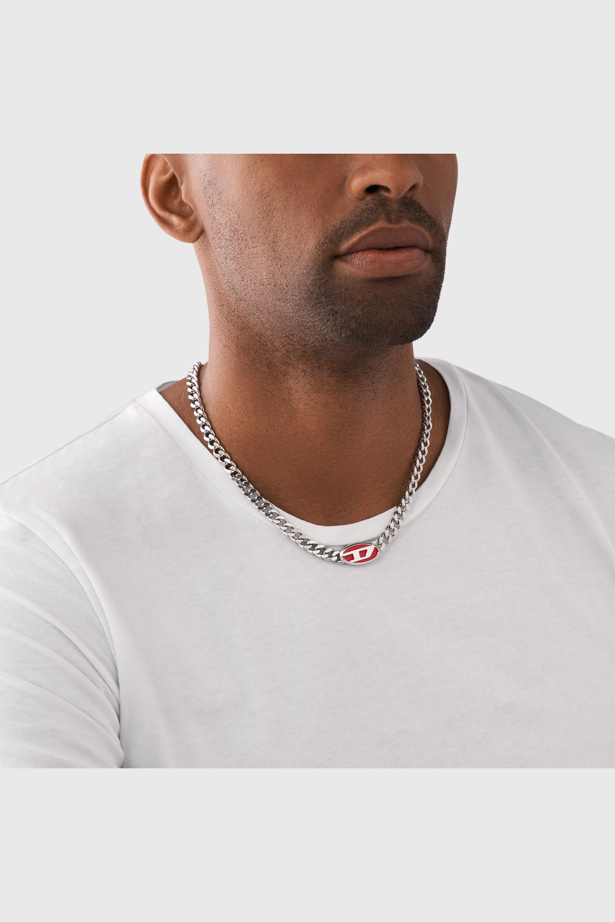 Diesel - DX1446, Collier cha&icirc;ne en acier inoxydable Mixte in Gris argent&eacute; - 4