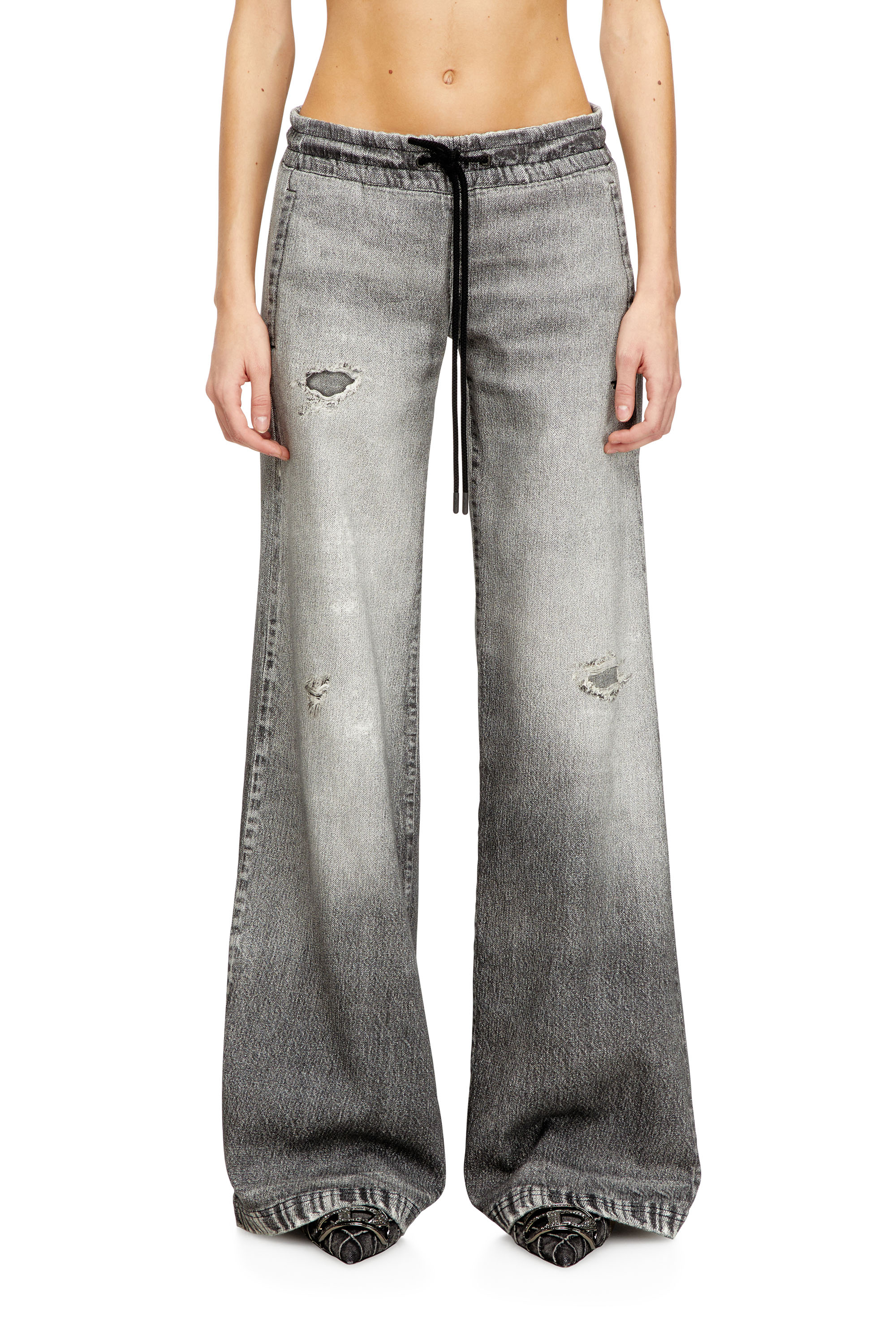 Diesel - Woman's Relaxed 2078 D-Ainty Joggjeans® 068US, Grey - 3