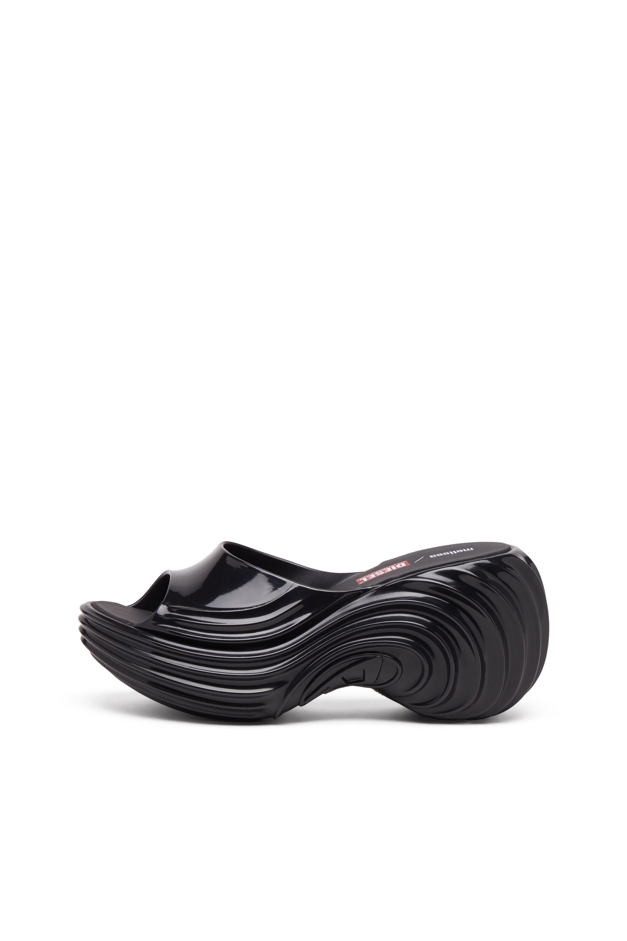 Diesel - MELISSA QUANTUM PLATFORM, Mule à plateforme en Melflex® Femme in Noir - 3