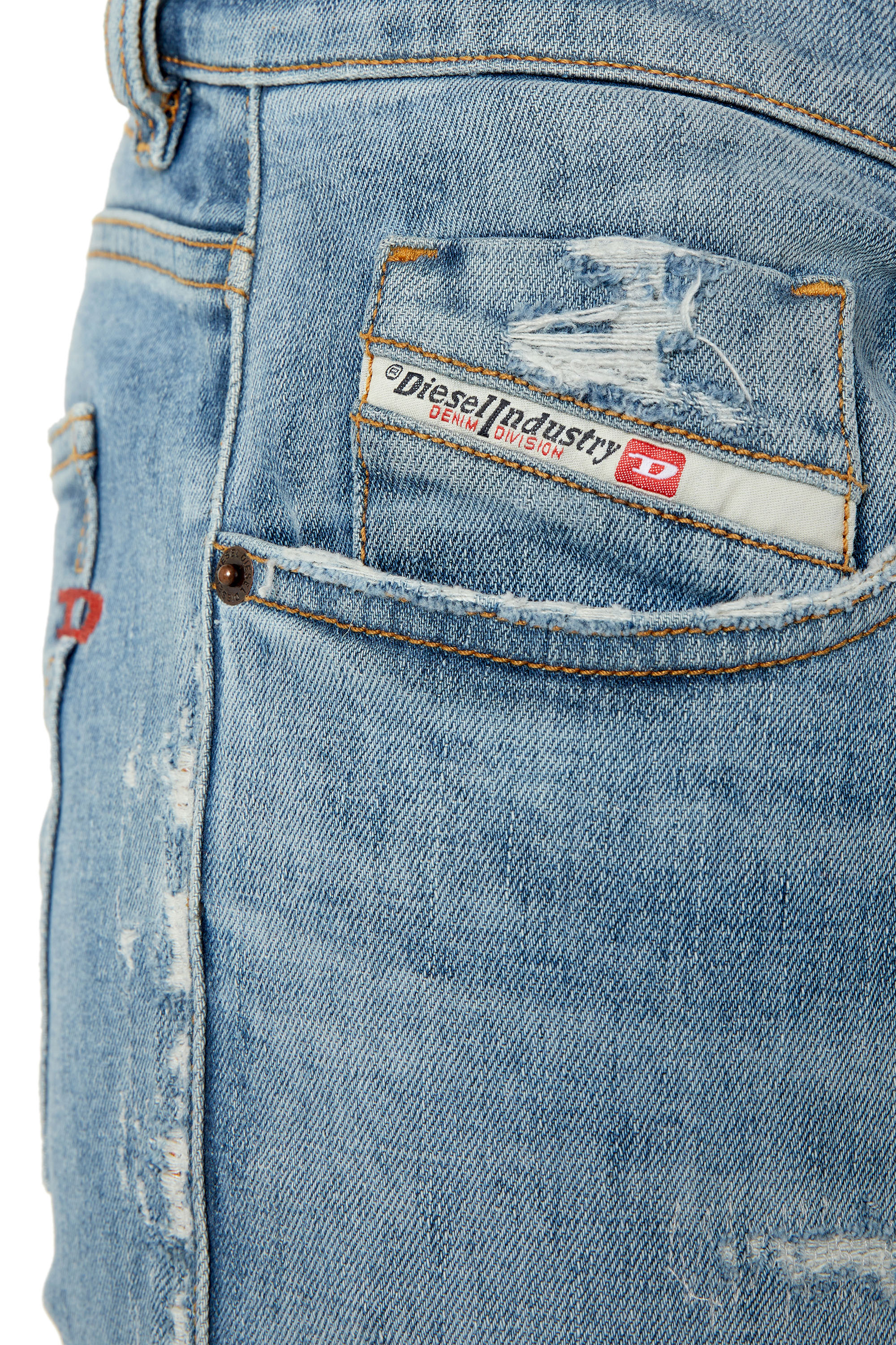 Diesel - Slim Jeans 2019 D-Strukt 09E73, Slim Jeans - 2019 D-Strukt Hombre in Azul marino - 3