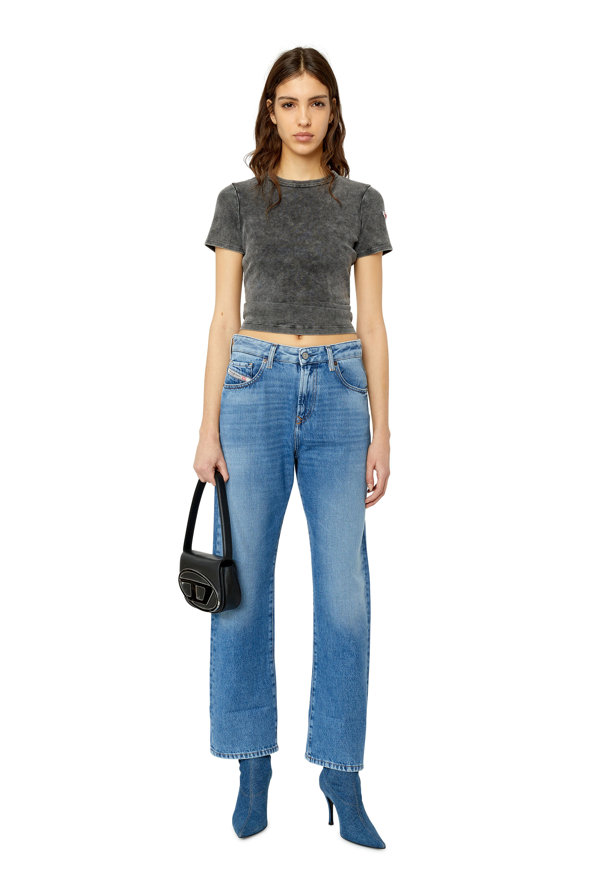 Diesel - Regular Jeans 1999 D-Reggy 09C15 Mujer, Azul Claro - 4