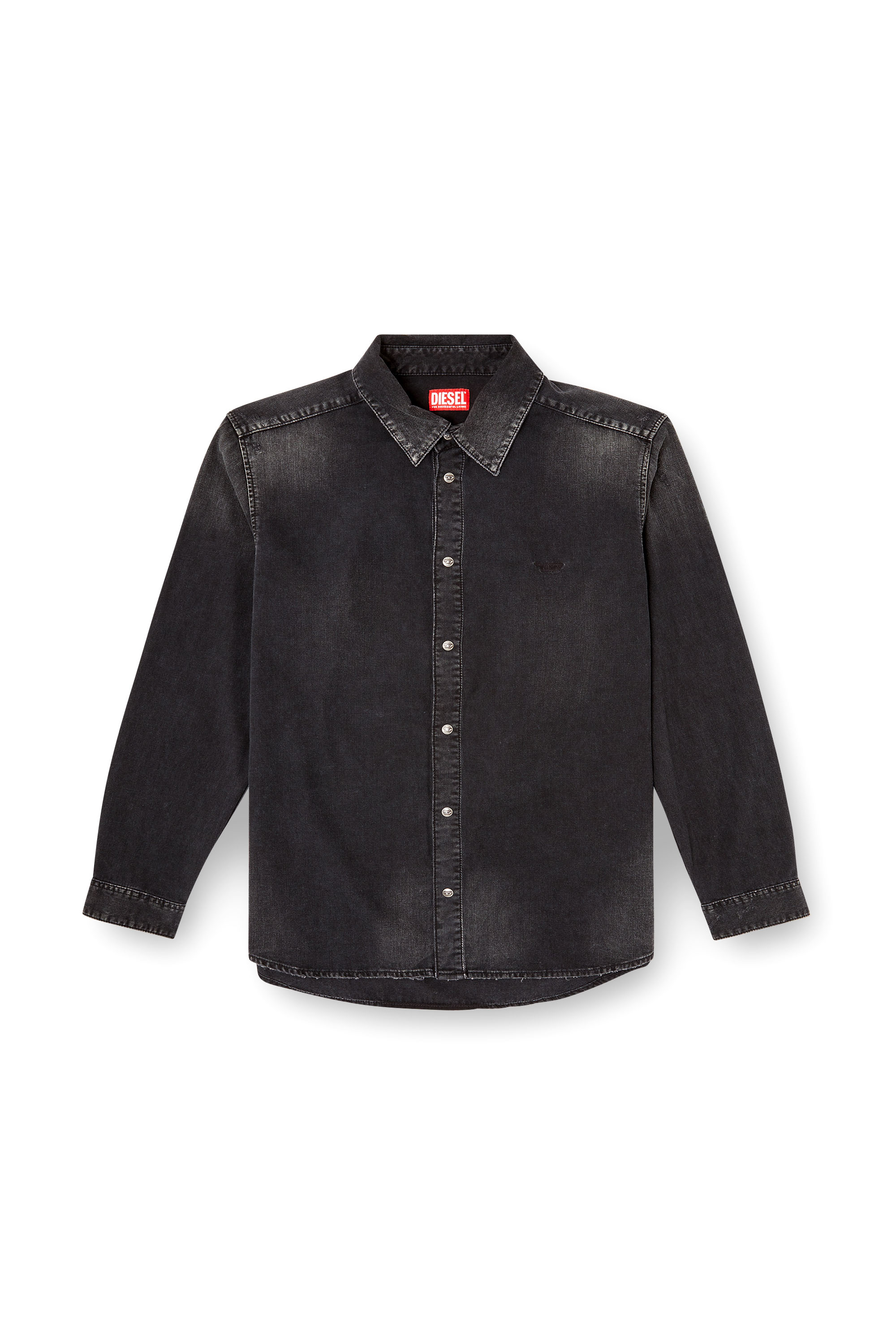 Diesel - D-SIMPLY, Male's Long-sleeve denim shirt in Black - 2