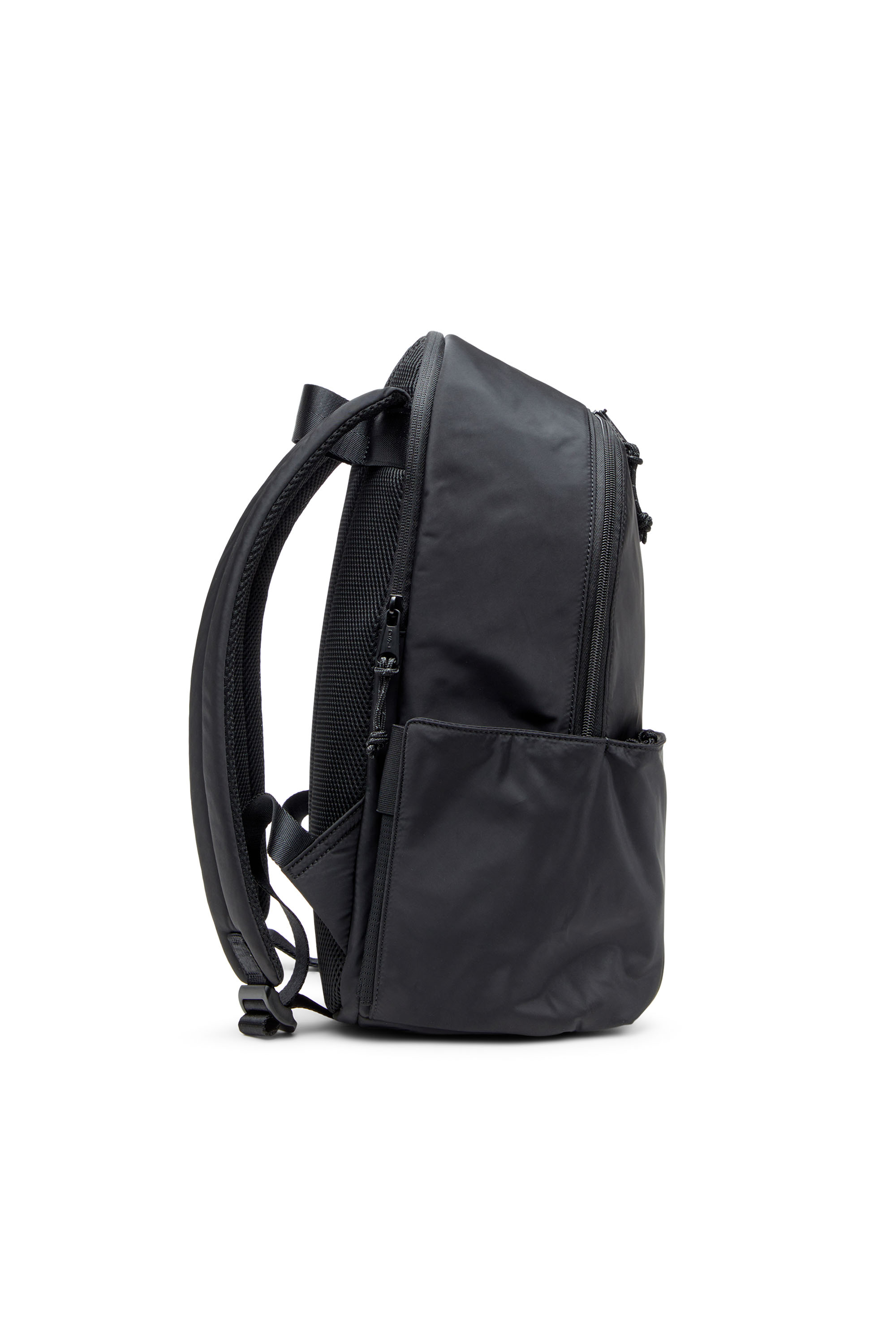 Diesel - D-PACK BACKPACK X, D-Pack-Sac à dos en tissu au toucher satiné Homme in Noir - 4
