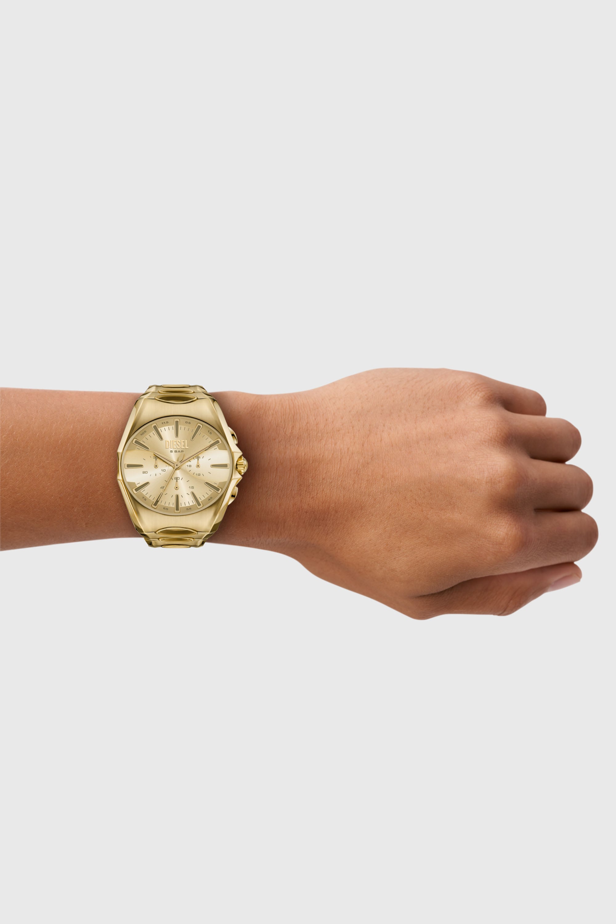 Men's D-Curve gold-tone stainless steel watch | Gold | Diesel US