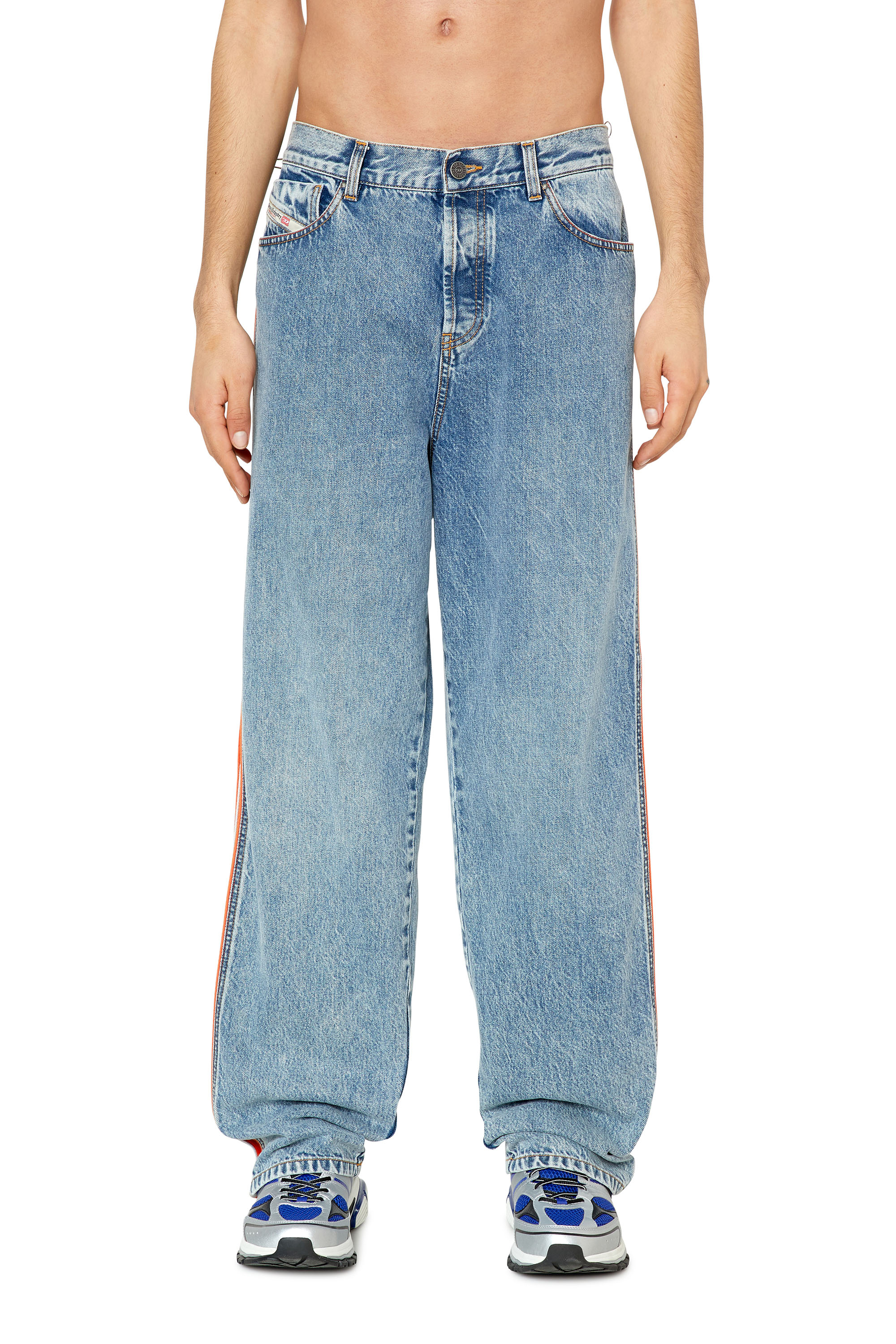 Diesel - Man's Straight Jeans D-Vulkos 0EMAH, Light Blue - 3