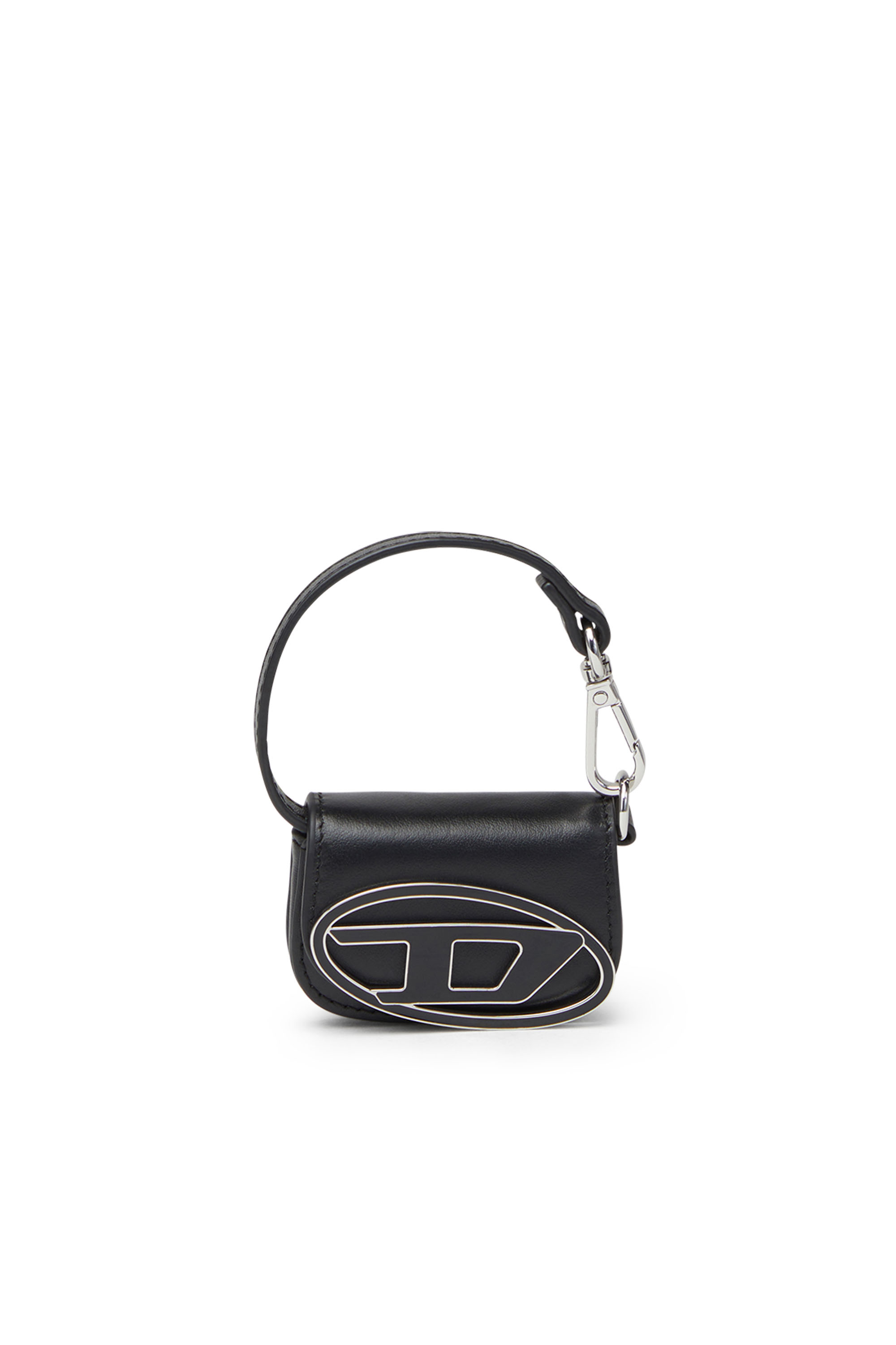 Diesel - 1DR MICRO, Woman's Leather bag charm in Black - 1