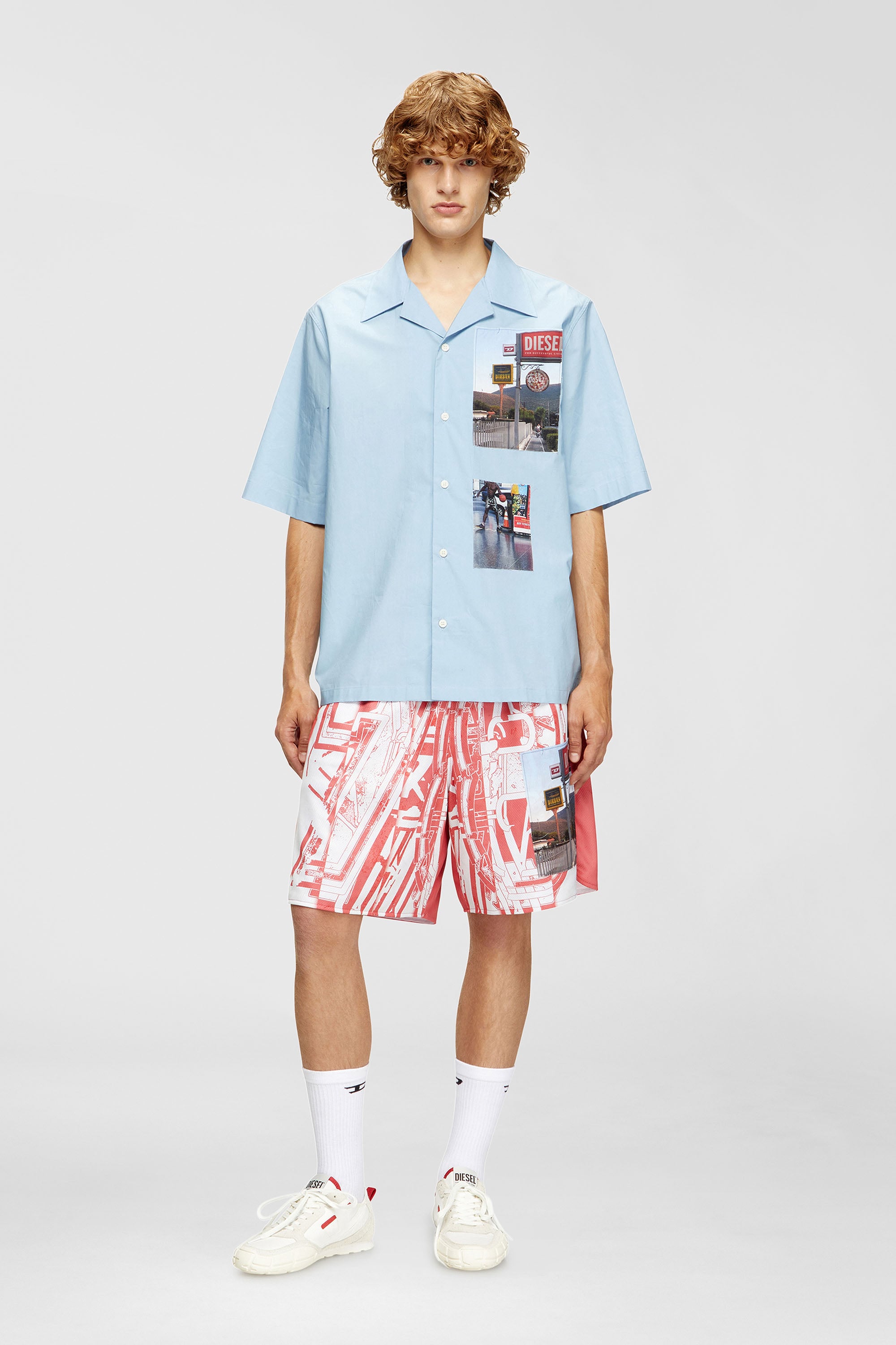 Diesel - S-PAGODHA LOW, S-Pagodha-Sneakers en cuir, su&egrave;de et tissu ind&eacute;chirable Homme in Polychrome - 2