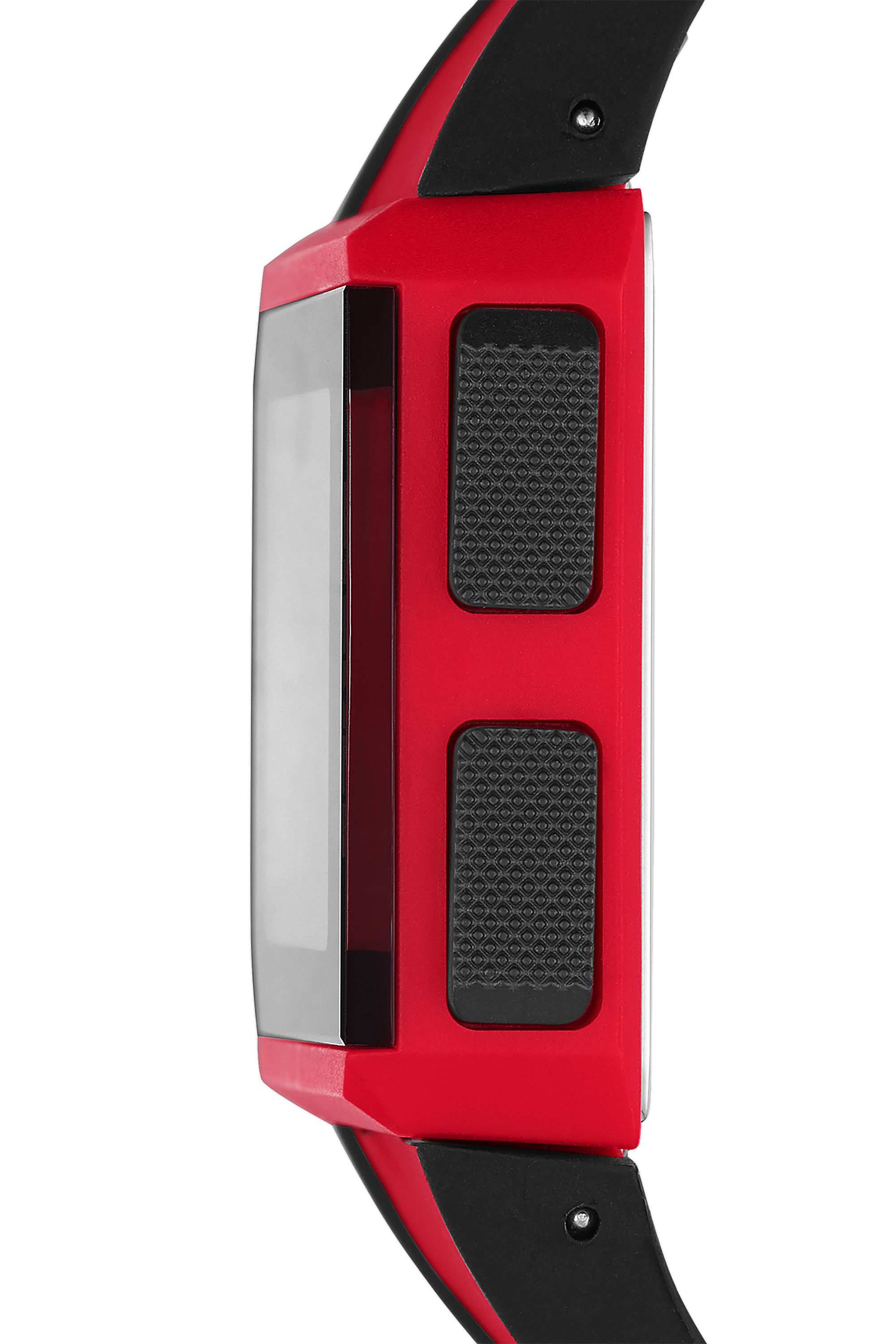 Diesel - DZ1923, Unisex's Chopped Digital Red Silicone Watch in Red/Black - 3
