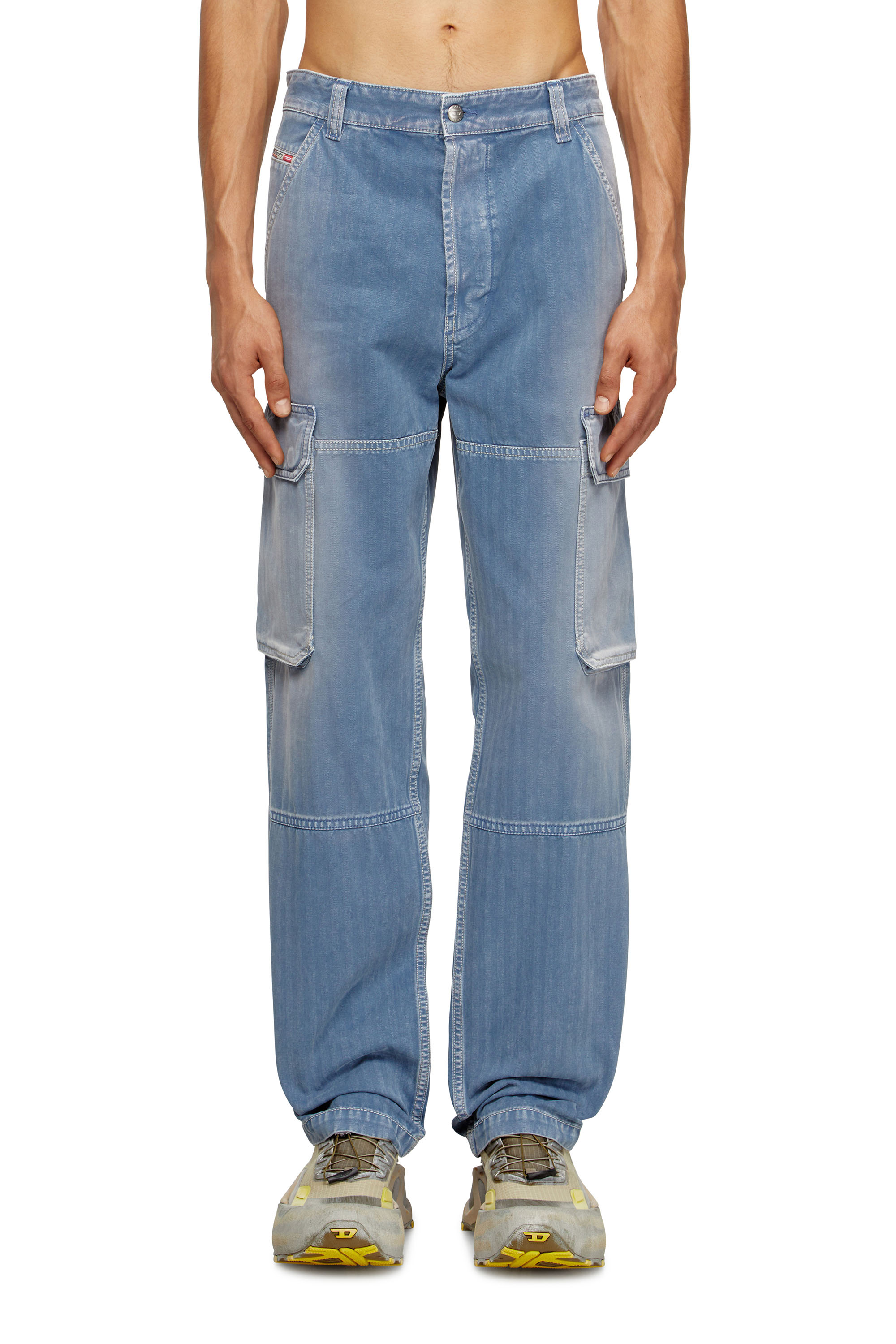 Diesel - Regular Jeans D-Uty 09M93 Homme, Bleu - Image 1