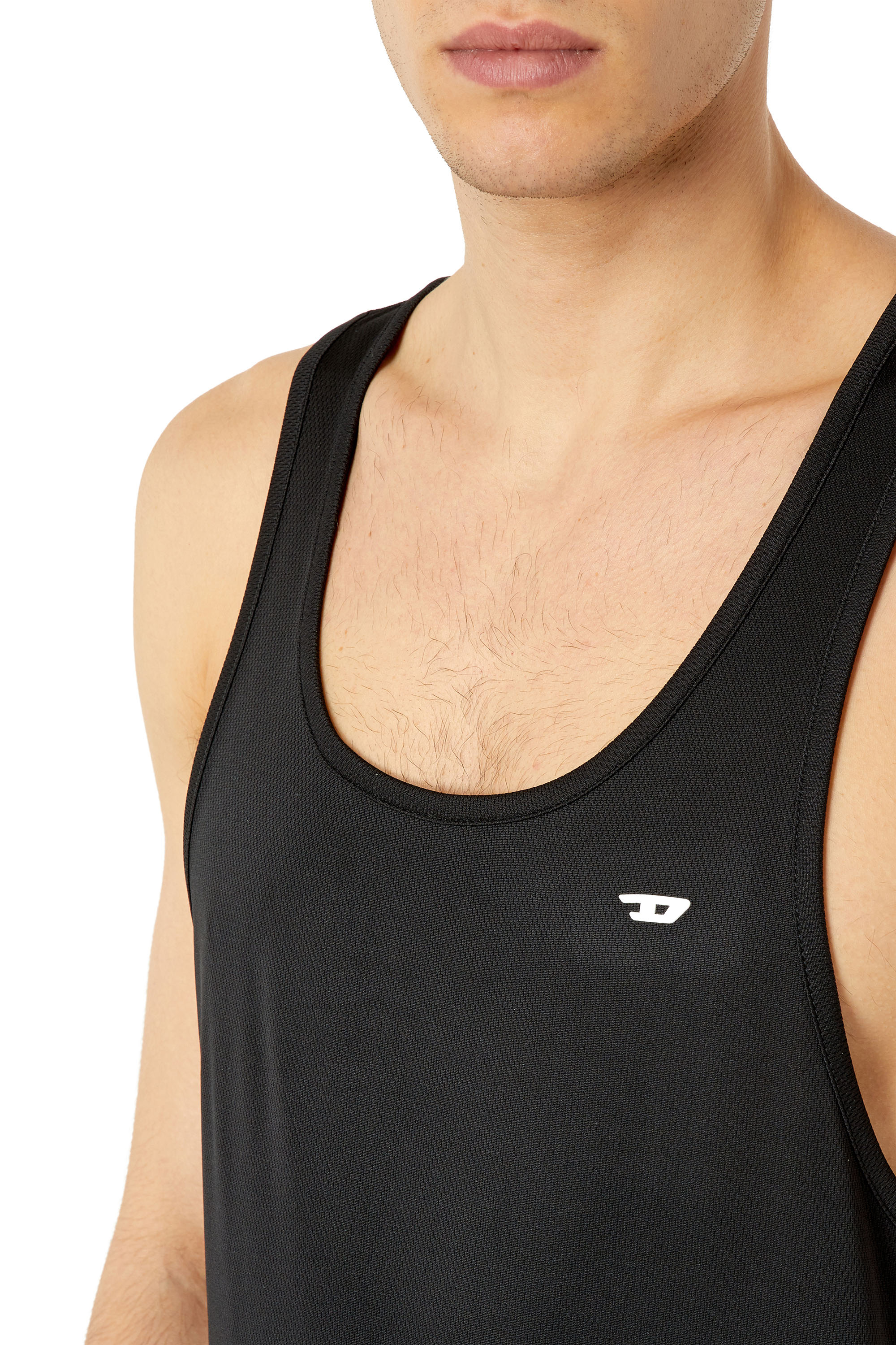 Diesel - AMST-KIERON-WT36, Man's Tank top with maxi logo in Black - 4