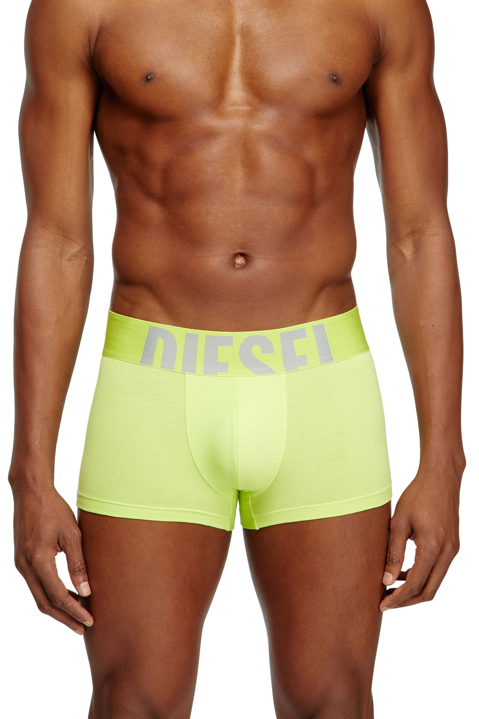 Diesel - UMBX-DAMIENTHREEPACK-5.5EL, Man's Three-pack boxer briefs in stretch cotton in Black/Green - 2