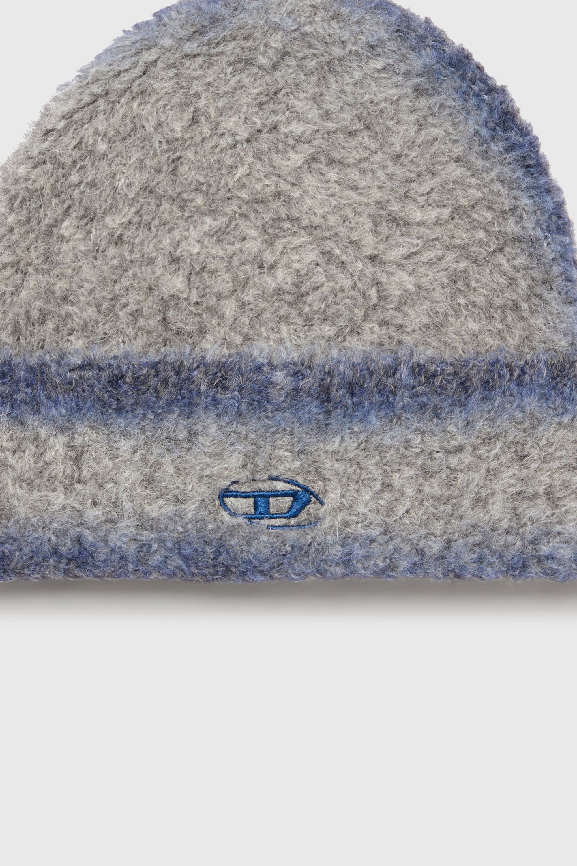 Diesel - K-RINO-HAT, Unisex's Alpaca-blend beanie with sprayed effect in Grey - 3