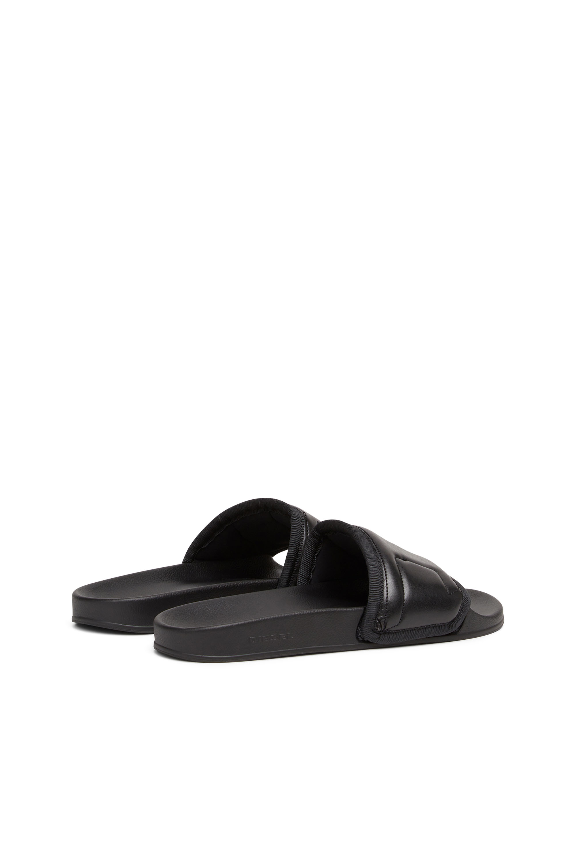 Diesel - SA-MAYEMI PUF X, Sa-Mayemi Puf X - Chanclas con logotipo D en relieve Unisex in Negro - 3