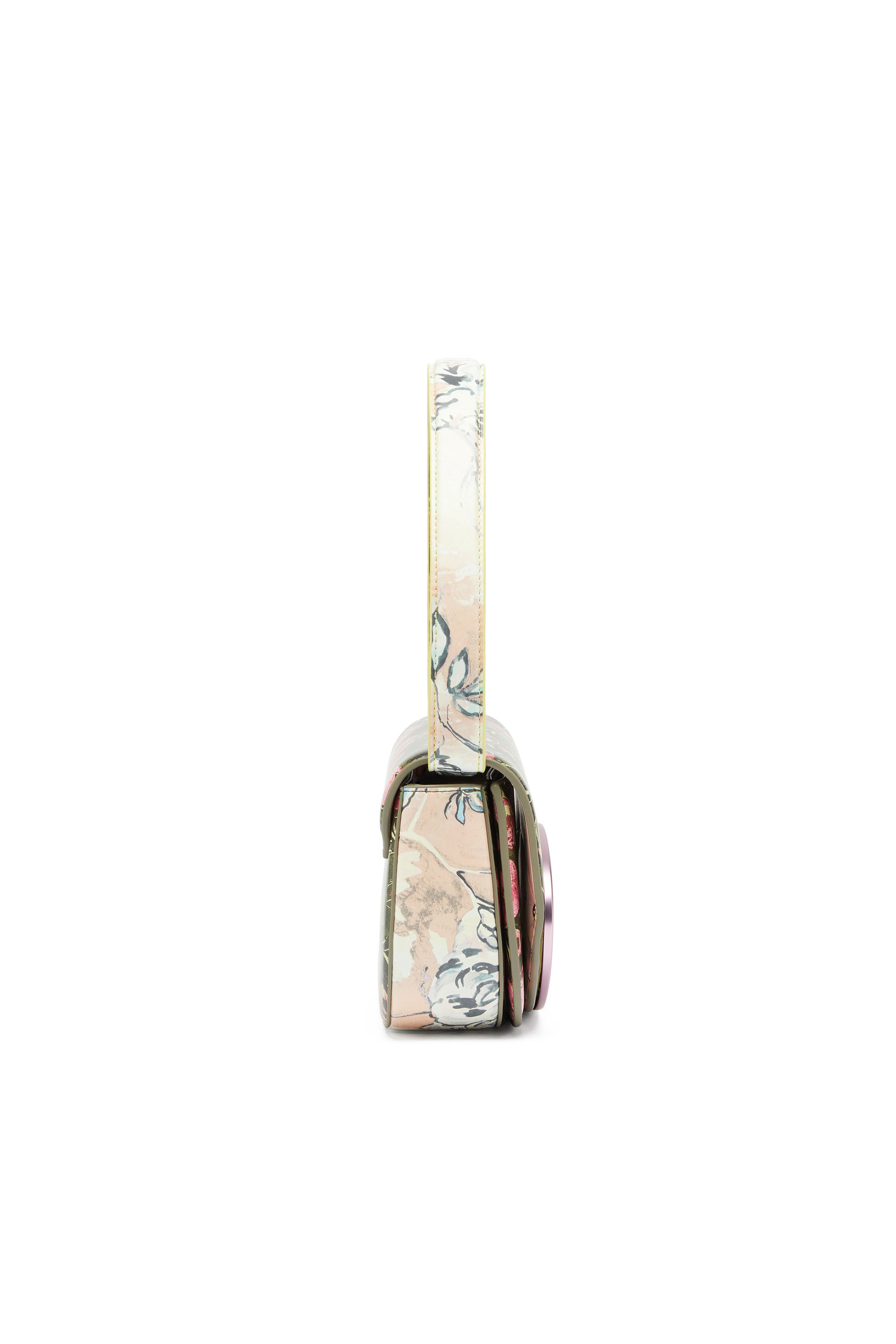 Diesel - 1DR, Woman's 1DR-Iconic shoulder bag with floral print in Multicolor - 4