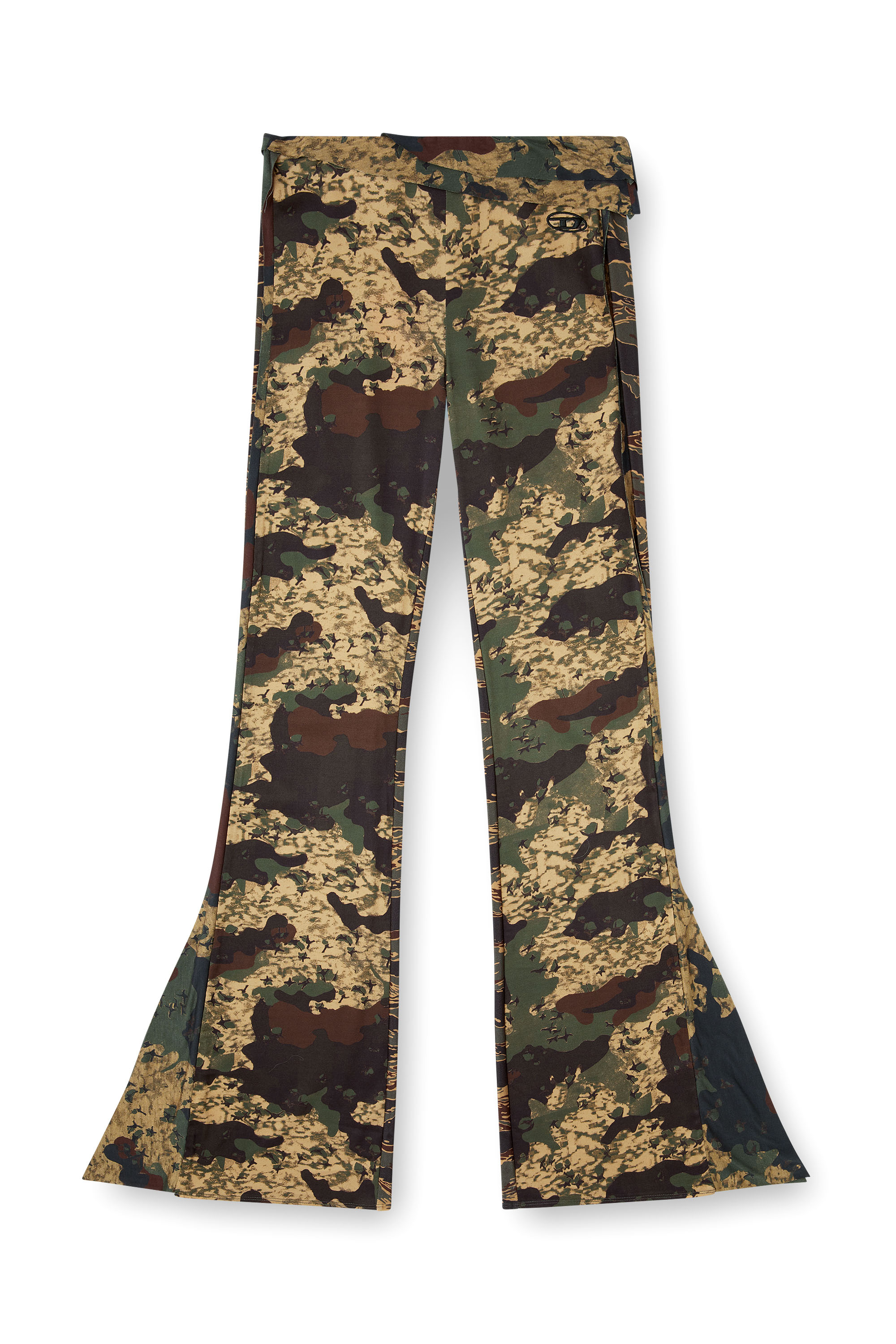 Diesel - P-AFFAL, Female's Jazz pants with mixed camo prints in Military Green - 4