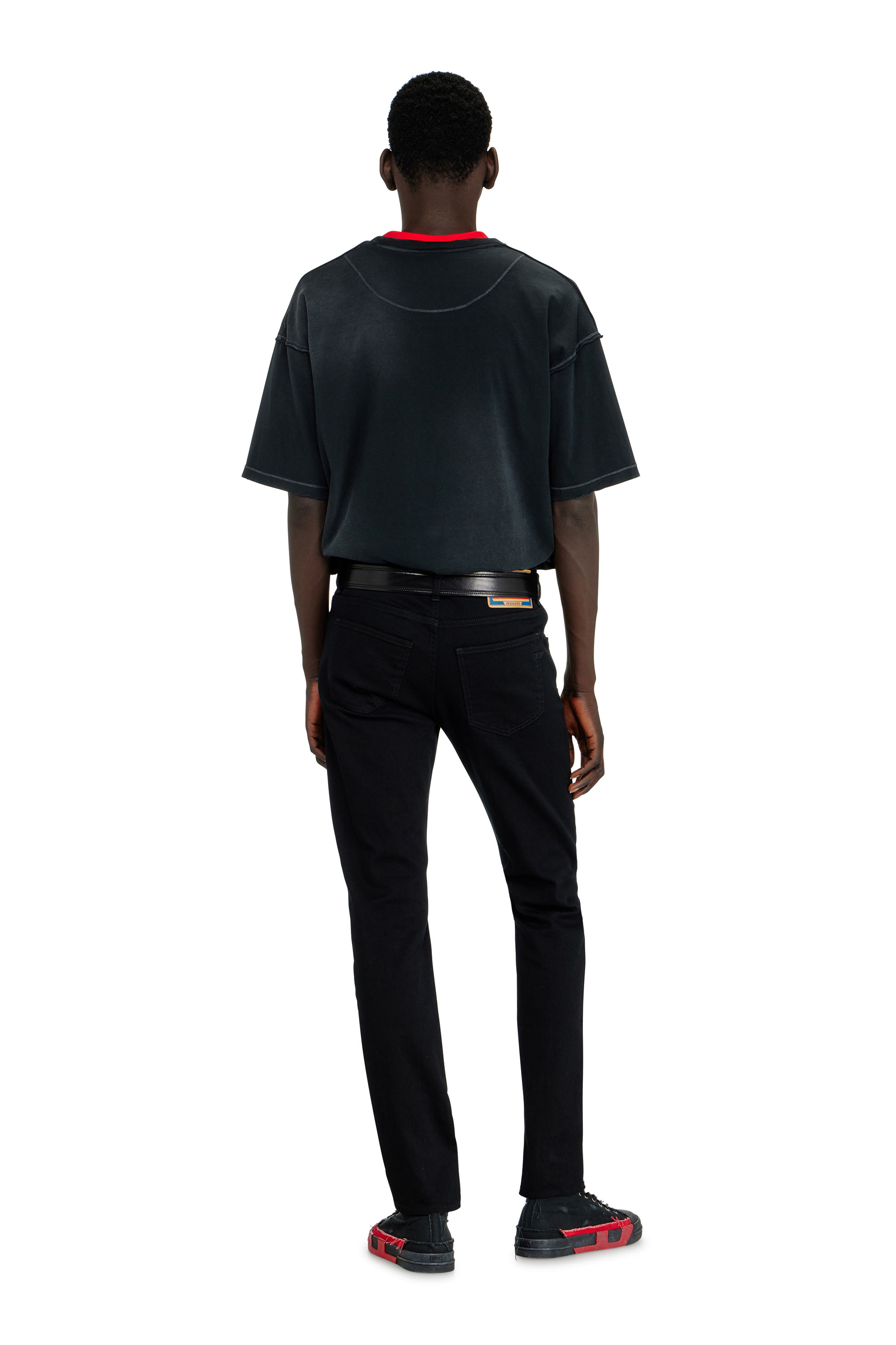 Diesel - Slim Jeans 2019 D-Strukt 069YP Hombre, Negro/Gris oscuro - 3