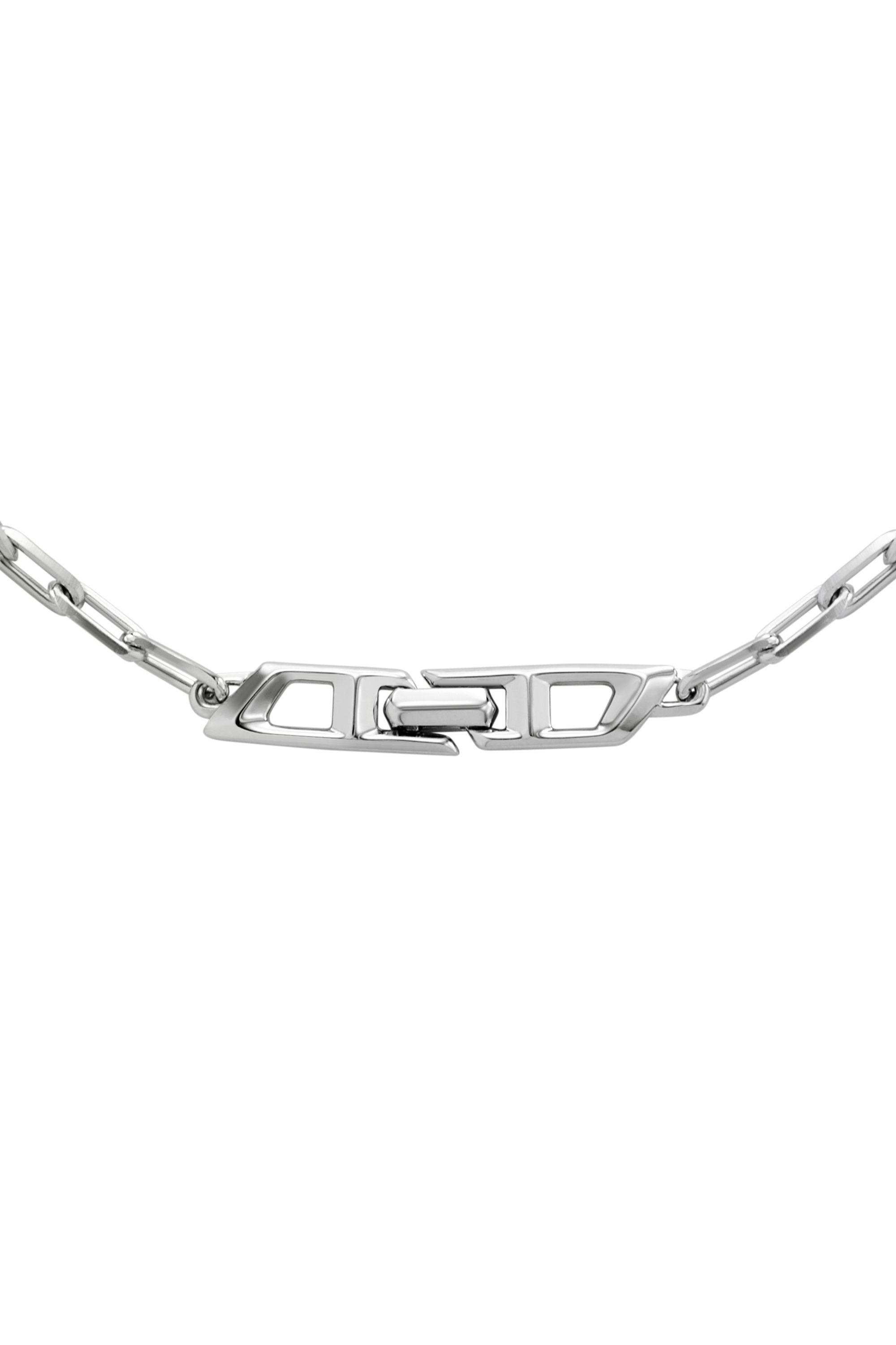 Diesel - DL1364040 STERLING SILVER JEWEL, Unisex's Sterling silver chain necklace in Silver - 2