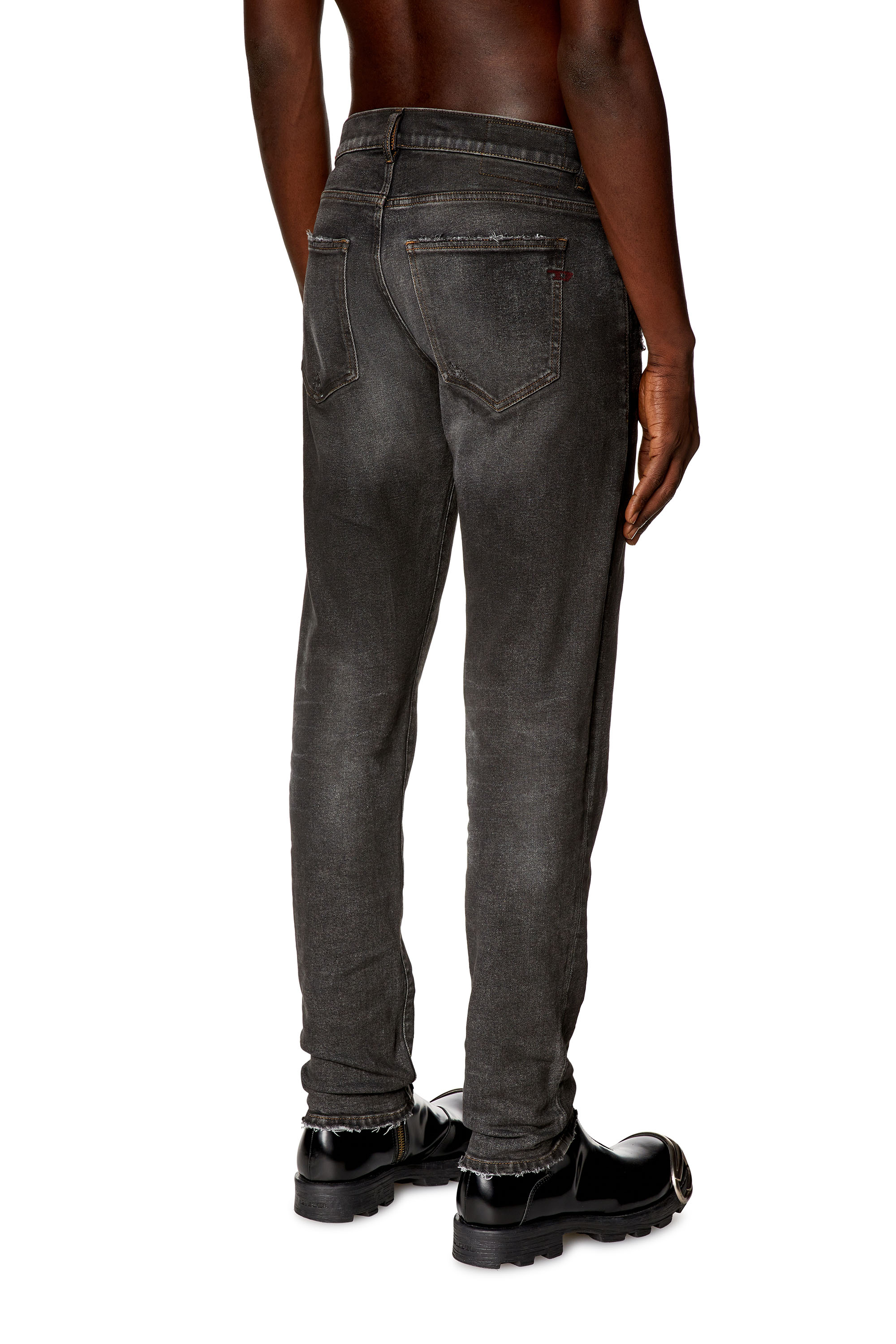 Diesel - Man's Slim Jeans 2019 D-Strukt E9D78, Black/Dark grey - 2
