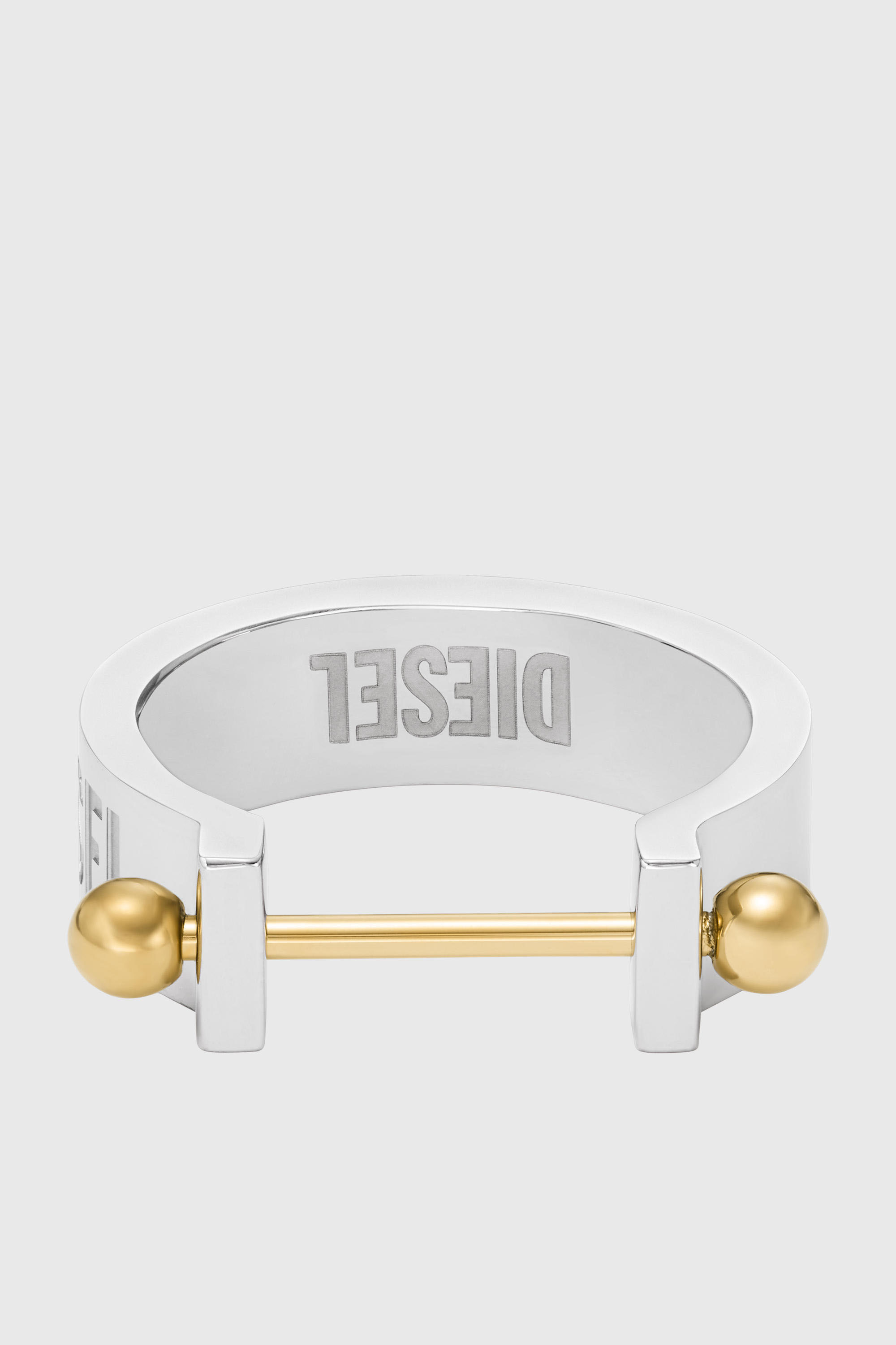 Diesel - DX1407, Anillo de banda de acero inoxidable en dos tonos Hombre in Plateado - 2