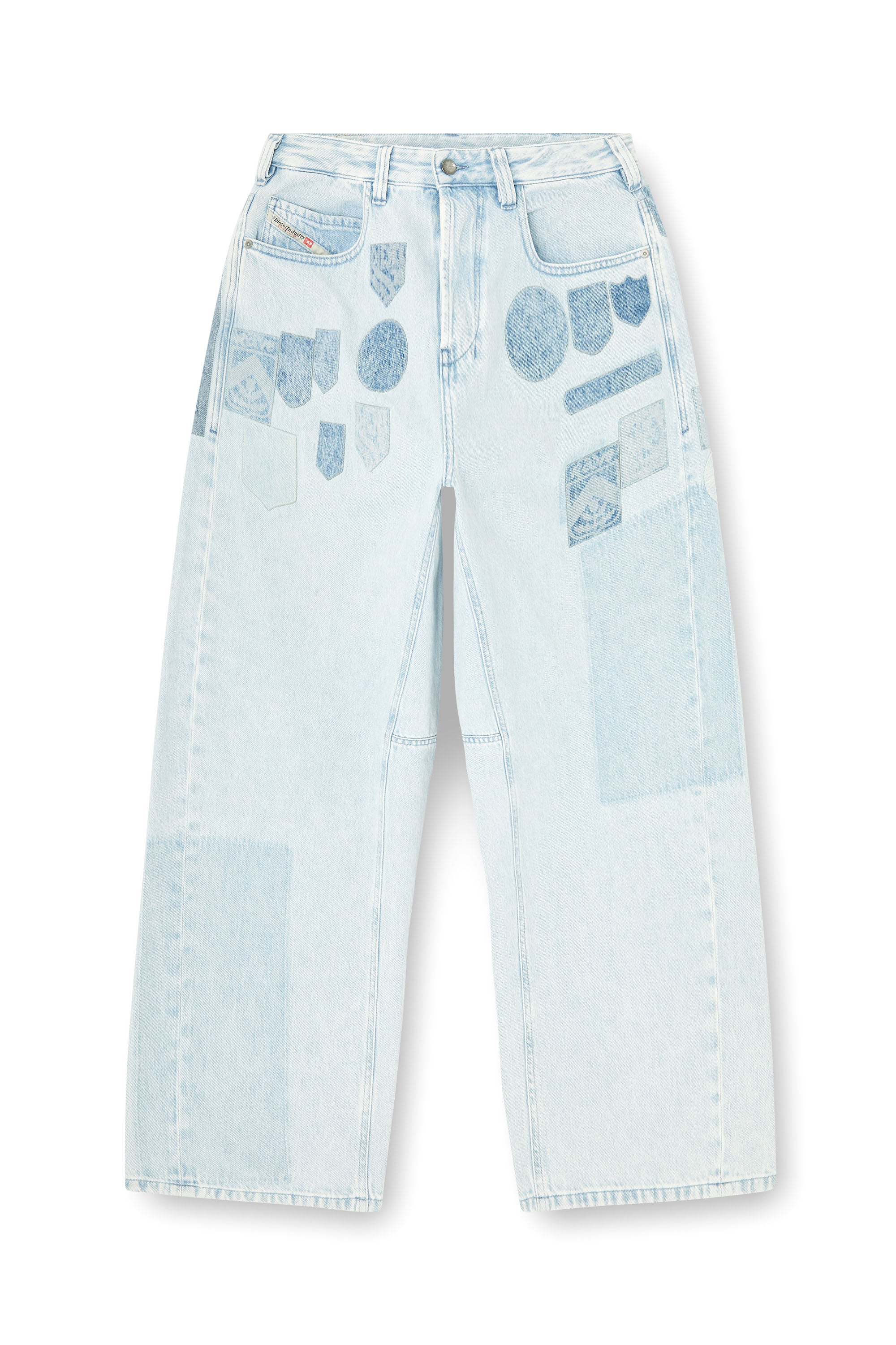 Diesel - Relaxed Jeans 1997 D-Enim-M 0IFBQ Mixte, Bleu Clair - Image 1