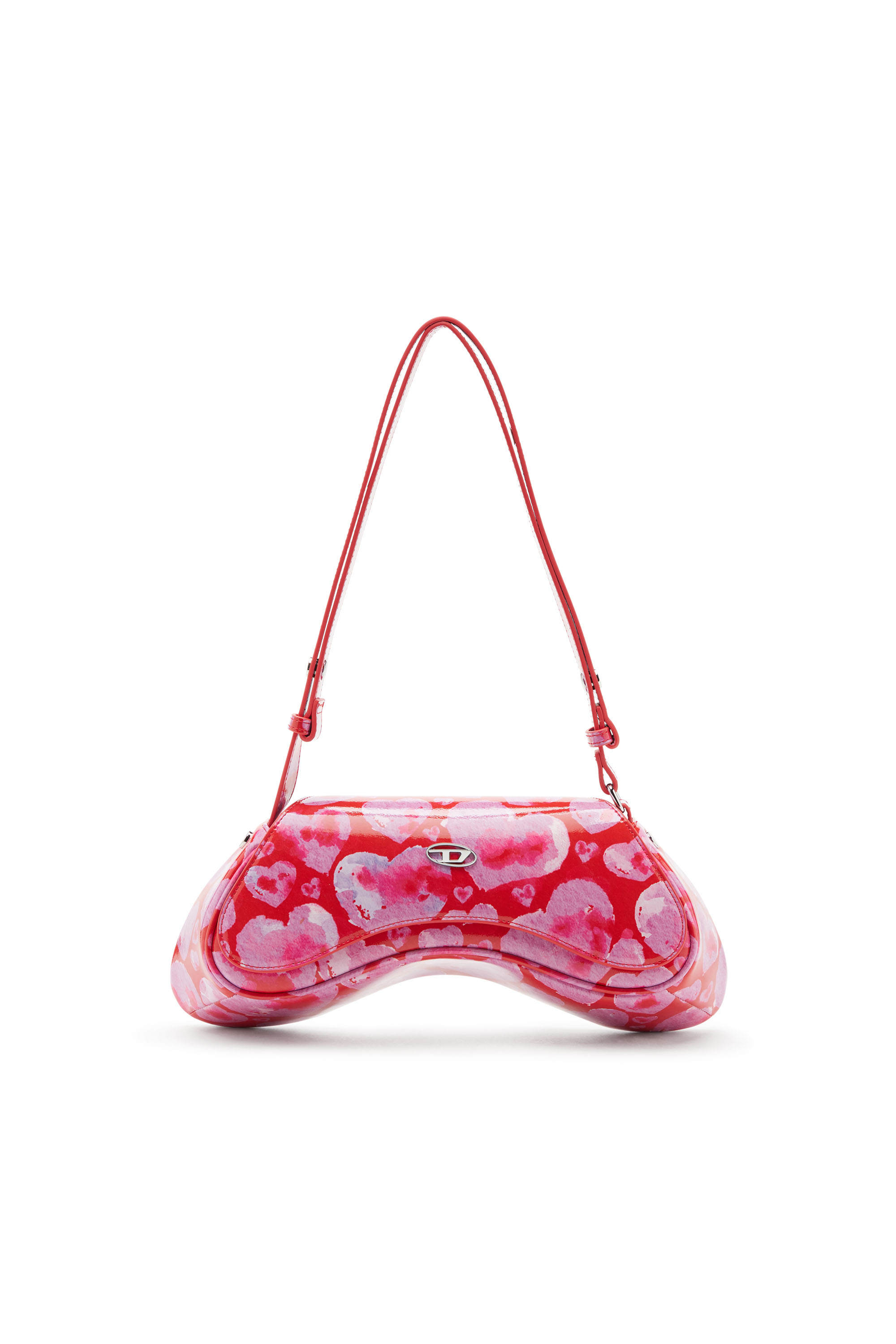 Diesel - ST VALENTINE-PLAY CROSSBODY, St Valentine-Play-Bandolera con estampado de coraz&oacute;n all-over Mujer in Rosa - 1